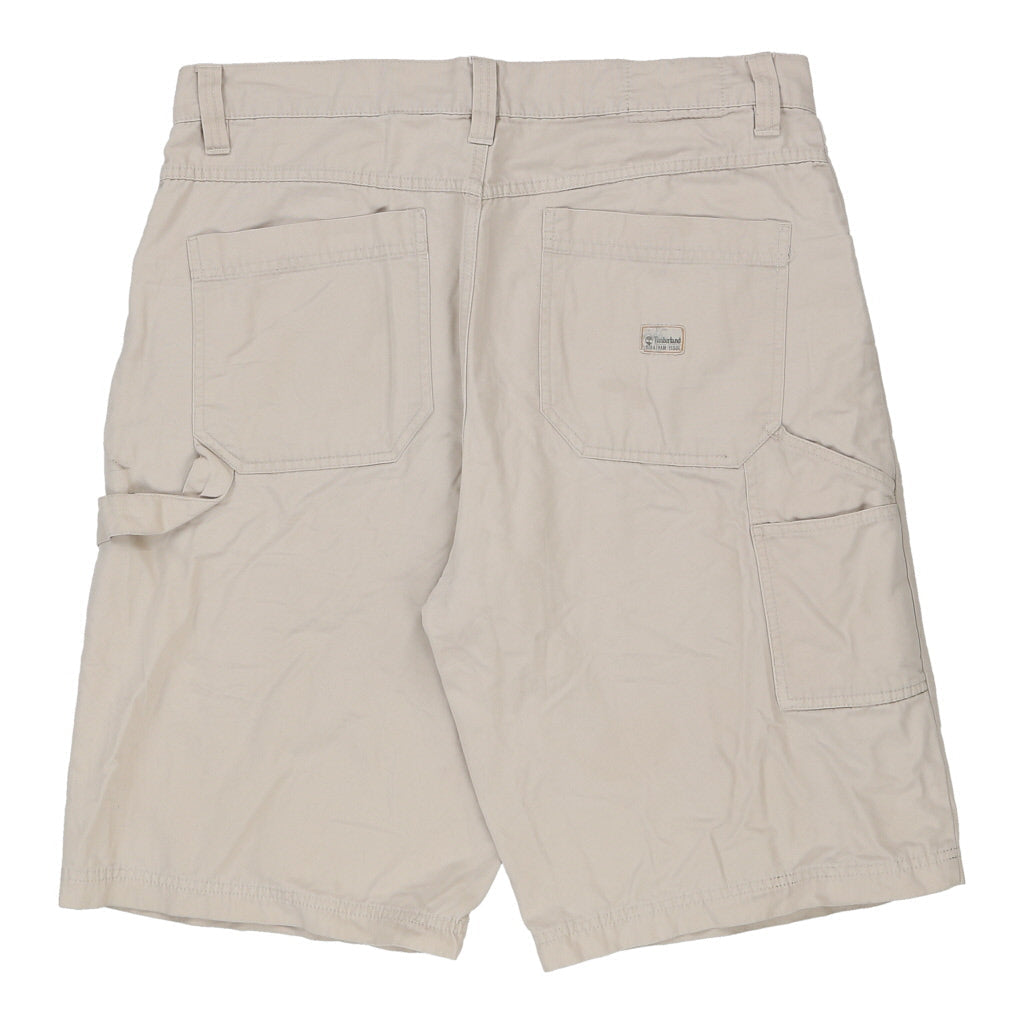 Timberland Carpenter Shorts - 36W 12L Beige Cotton Refurbished - Thrifted (note: this is a term often used to describe second- refurbished available on Cerqular