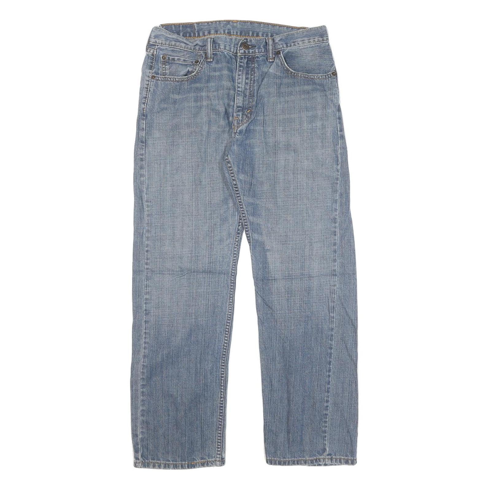 LEVI'S 505 Mens Jeans Blue Regular Straight Denim Light W33 L30 Classic Fit Zip Refurbished - N/A refurbished available on Cerqular