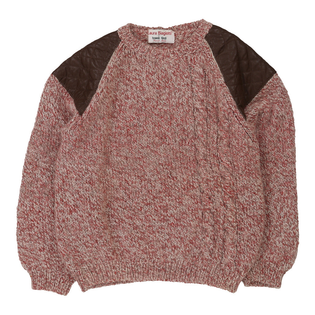 Laura Biagiotti Jumper - Large Red Wool | Size: large Refurbished - N/A (Preloved Designer is not a specific brand, it refurbished available on Cerqular