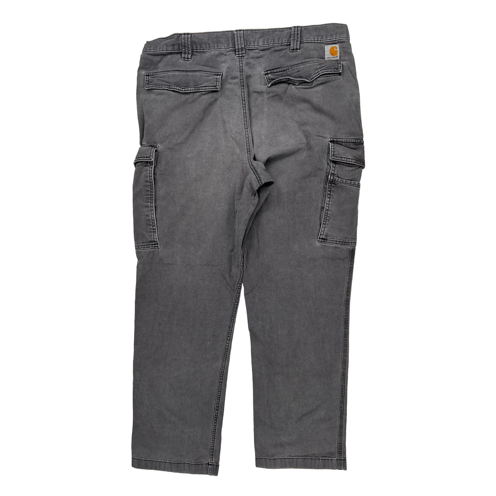 Carhartt Cargo Trousers - 38W 32L Grey Cotton Refurbished - Thrifted (note: this is a term often used to describe second- refurbished available on Cerqular