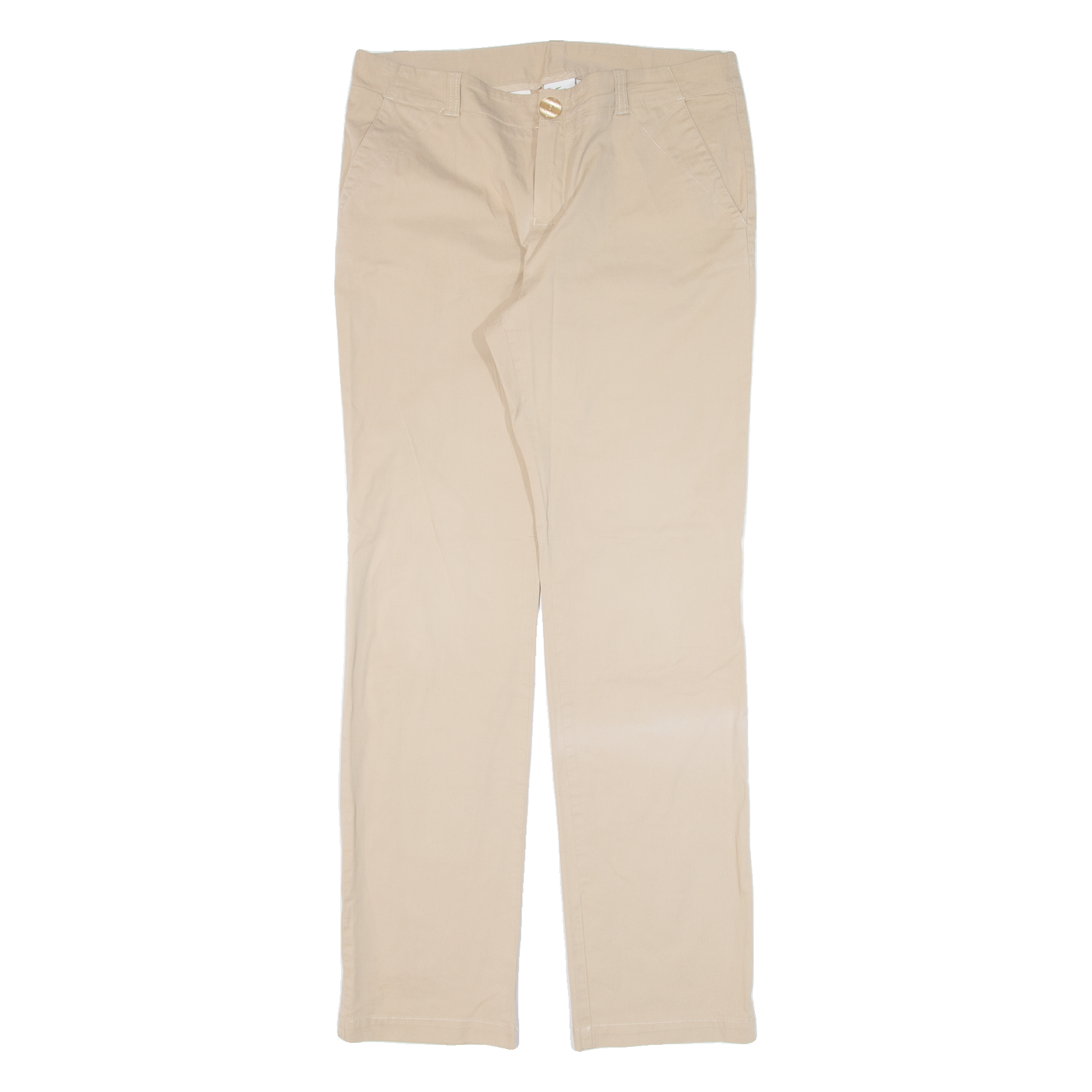 LACOSTE Roland Garros Womens Trousers Beige Regular Straight W32 L30 Refurbished - N/A refurbished available on Cerqular