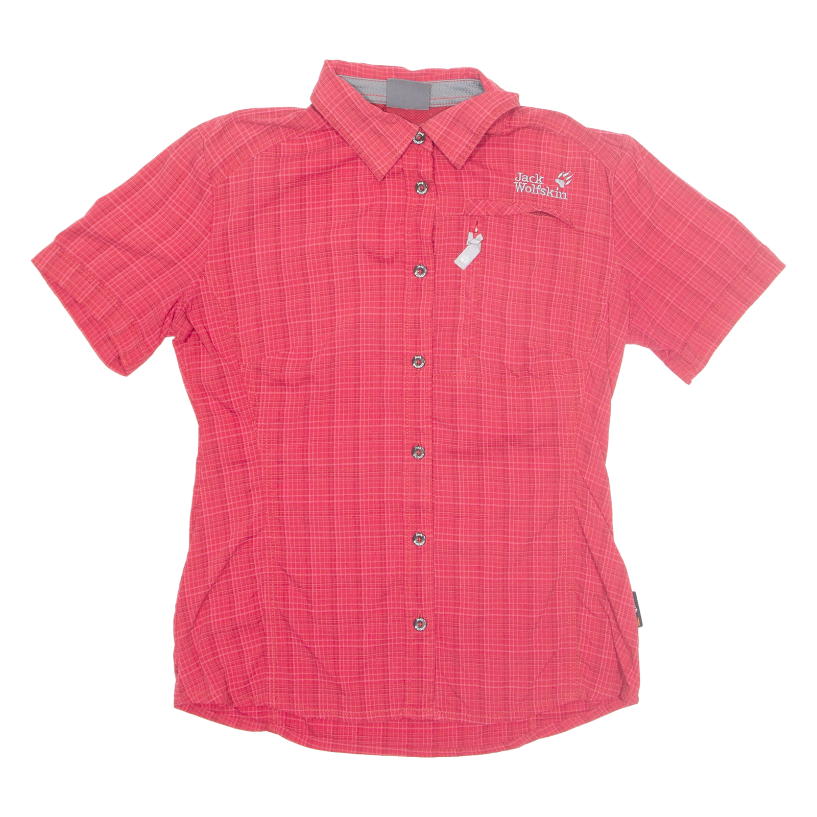 JACK WOLFSKIN Womens Shirt Red Check S Refurbished - N/A refurbished available on Cerqular
