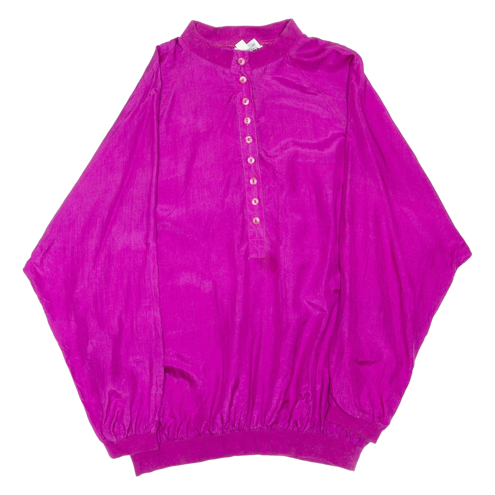 Womens Blouse Purple Long Sleeve Faux Silk M Refurbished - N/A refurbished available on Cerqular