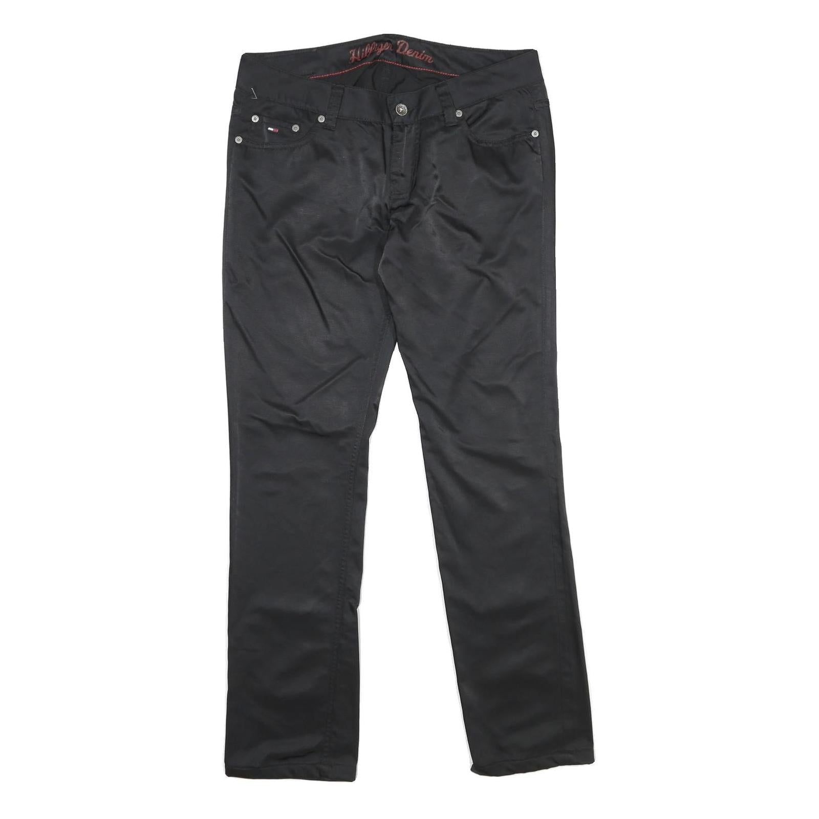 Buy HILFIGER DENIM Womens Black Cotton Blend Regular Straight Trousers W30 L32 Refurbished - $35.09 HILFIGER DENIM Womens Black Cotton Blend Regular Straight Trousers W30 L32 Refurbished - N/A refurbished available on Cerqular
