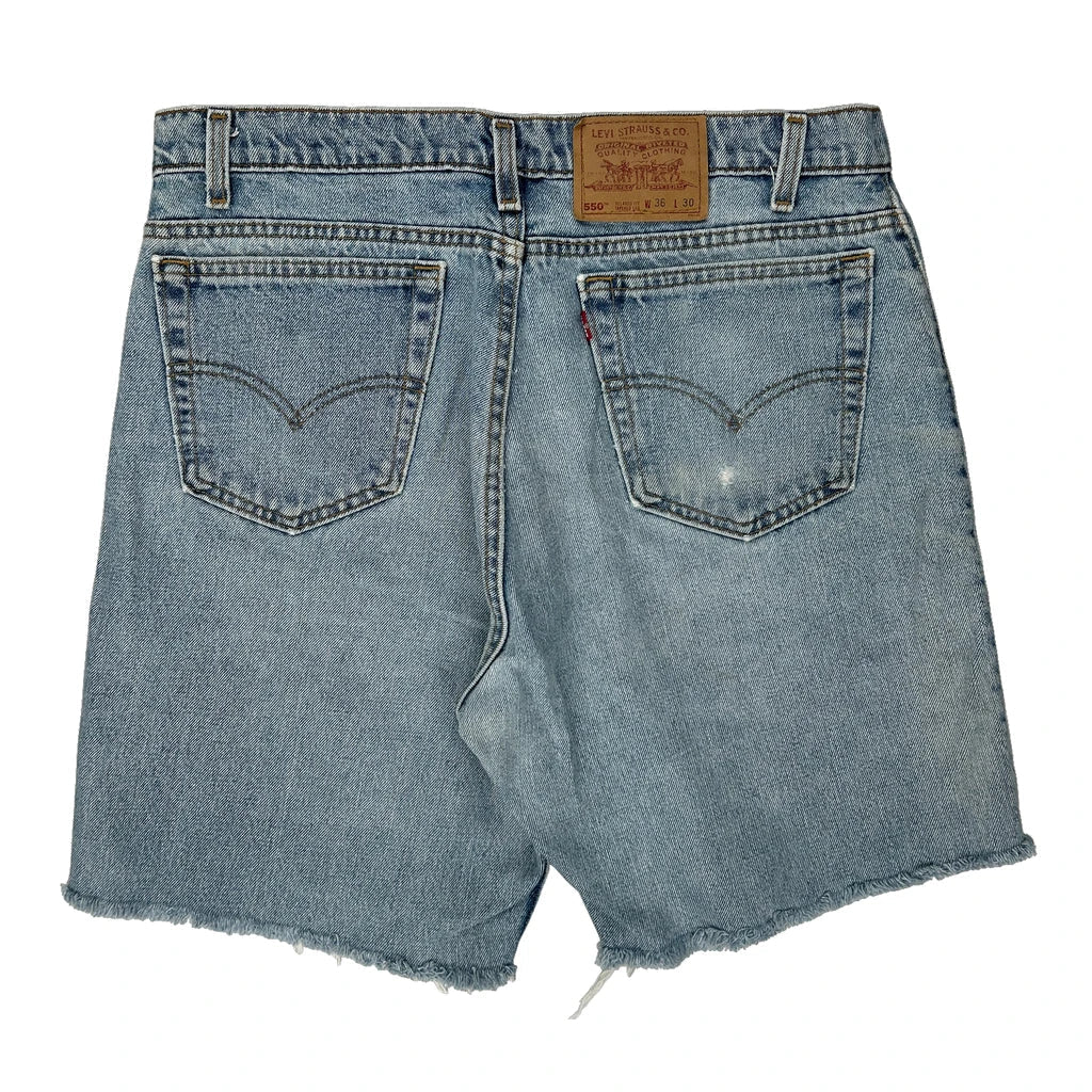 Buy Levis Denim Shorts - 34W 9L Light Wash Cotton Refurbished - $37.57 Levis Denim Shorts - 34W 9L Light Wash Cotton Refurbished - Thrifted (note: this is a term often used to describe second- refurbished available on Cerqular