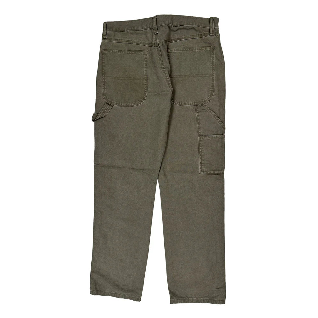 Unbranded Carpenter Trousers - 32W 32L Brown Cotton Refurbished - Thrifted (note: this is a term often used to describe second- refurbished available on Cerqular