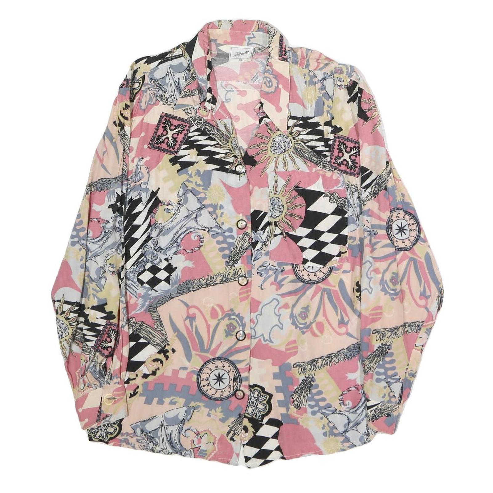 Buy SIGNE INCOYIMTO Womens Pink Printed Long Sleeve Collared Shirt M Cotton Blend Refurbished - $18.19 SIGNE INCOYIMTO Womens Pink Printed Long Sleeve Collared Shirt M Cotton Blend Refurbished - N/A refurbished available on Cerqular