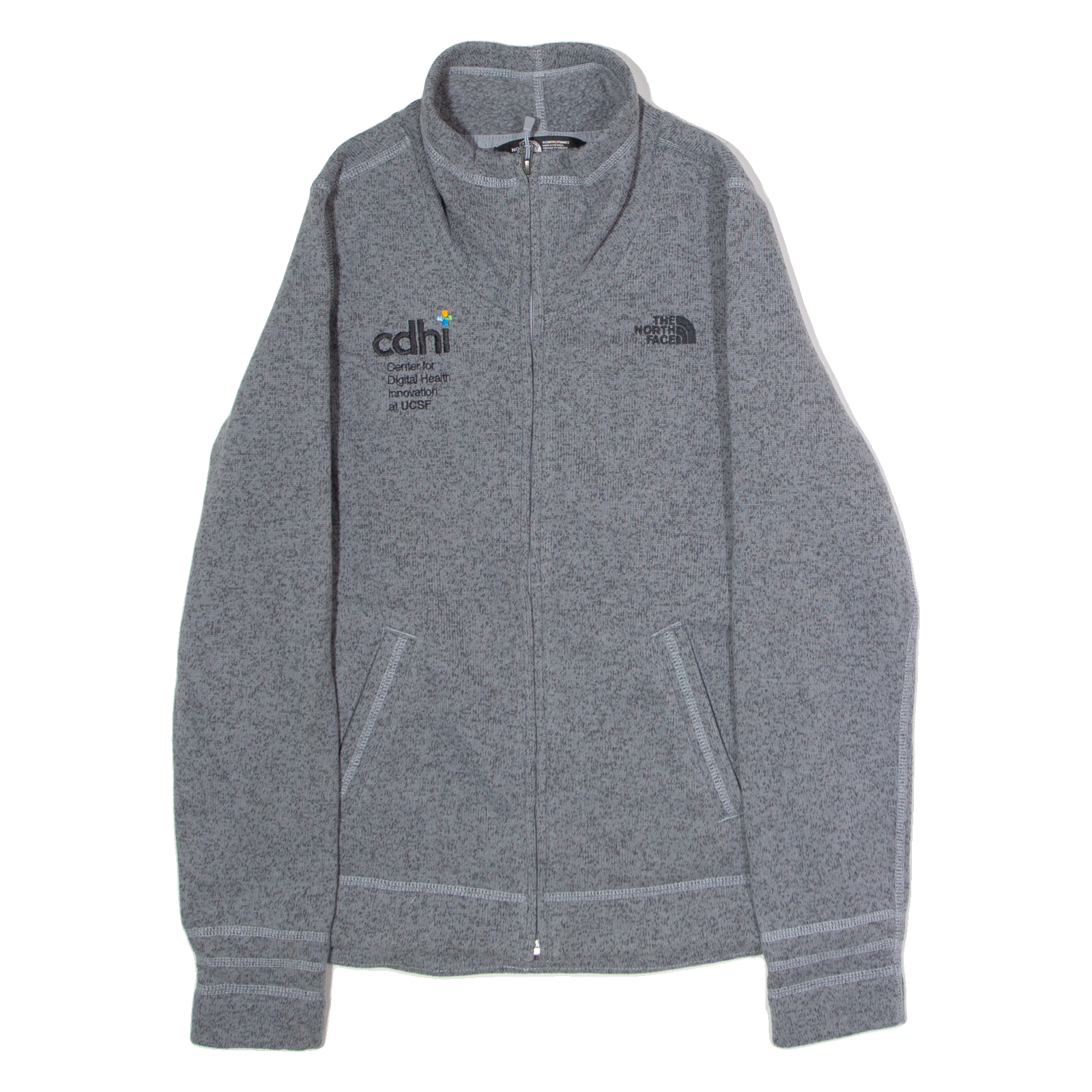 THE NORTH FACE CDHI Womens Fleece Jacket Grey Knit M Refurbished - N/A refurbished available on Cerqular