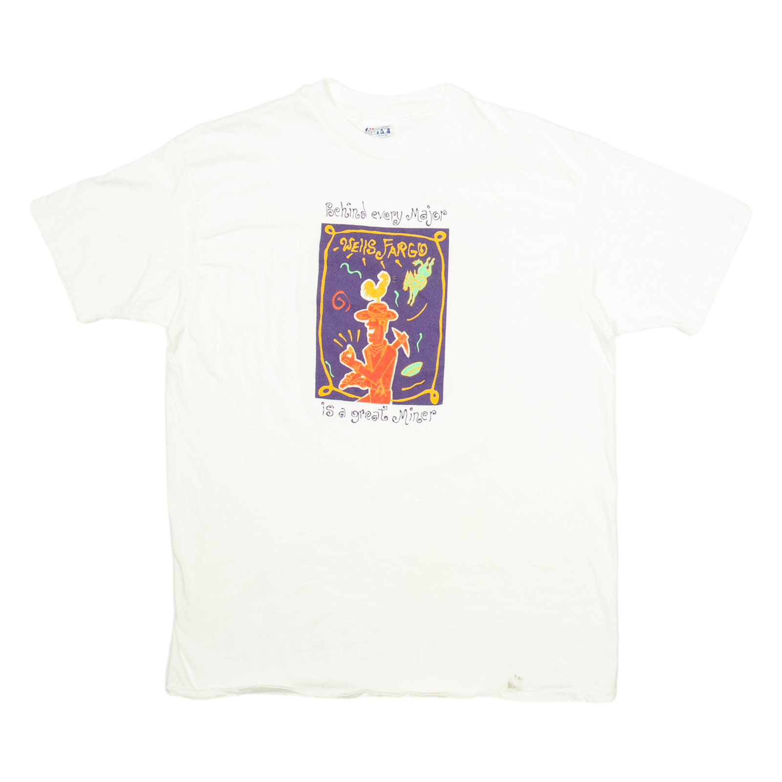 HANES Behind Every Major IS A Great Miner Mens T-Shirt White XL Refurbished - N/A refurbished available on Cerqular