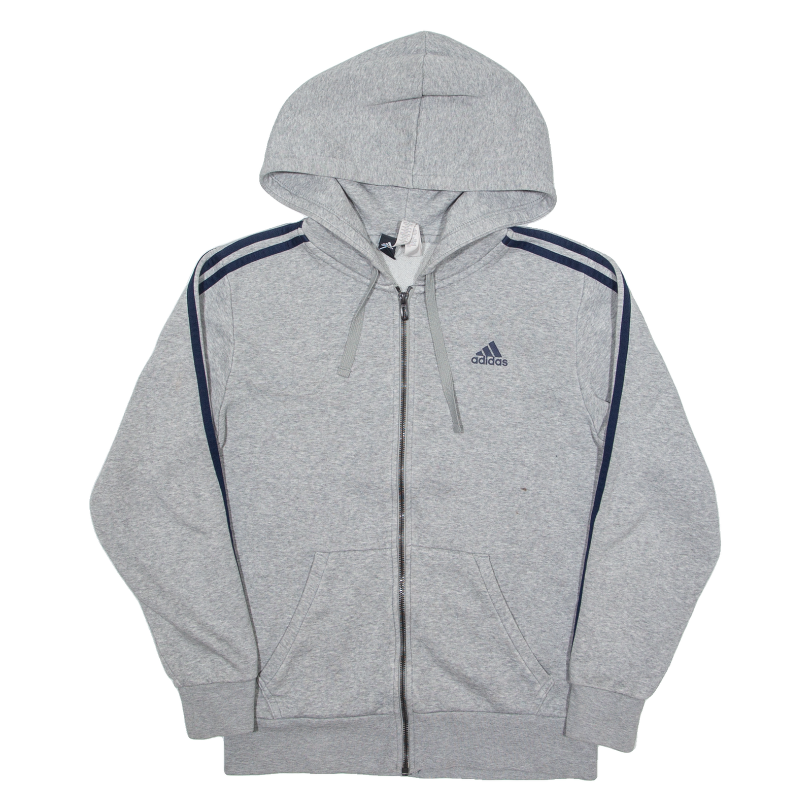 ADIDAS Mens Grey Hoodie Full Zip S Refurbished - N/A refurbished available on Cerqular