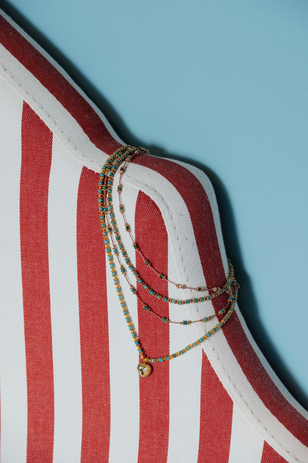 Necklace Kamala Collier Turquoise | Color: TURQUOISE | Size: U Refurbished - Rue Madame is a known brand, and the standardized name is " refurbished available on Cerqular