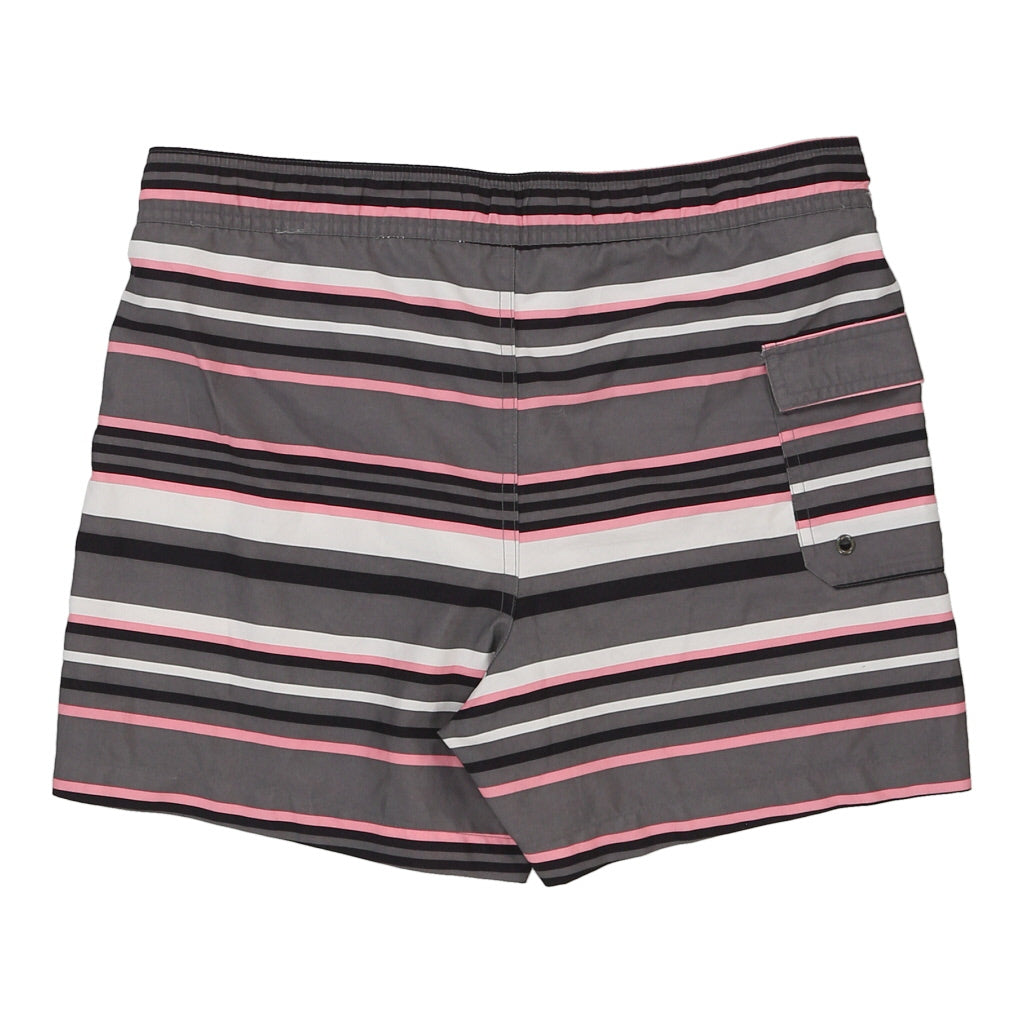 Calvin Klein Striped Swim Shorts - Small Multicoloured Nylon Refurbished - Thrifted (note: this is a term often used to describe second- refurbished available on Cerqular