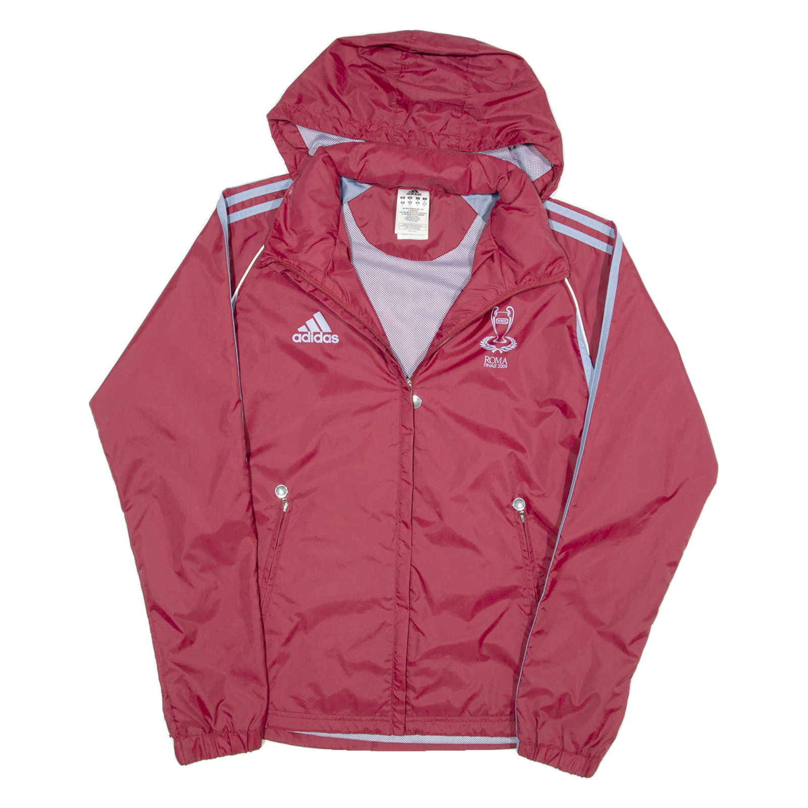 ADIDAS Mesh Lined Roma Finale 2009 Womens Track Jacket Maroon Hooded UK 10 Refurbished - N/A refurbished available on Cerqular