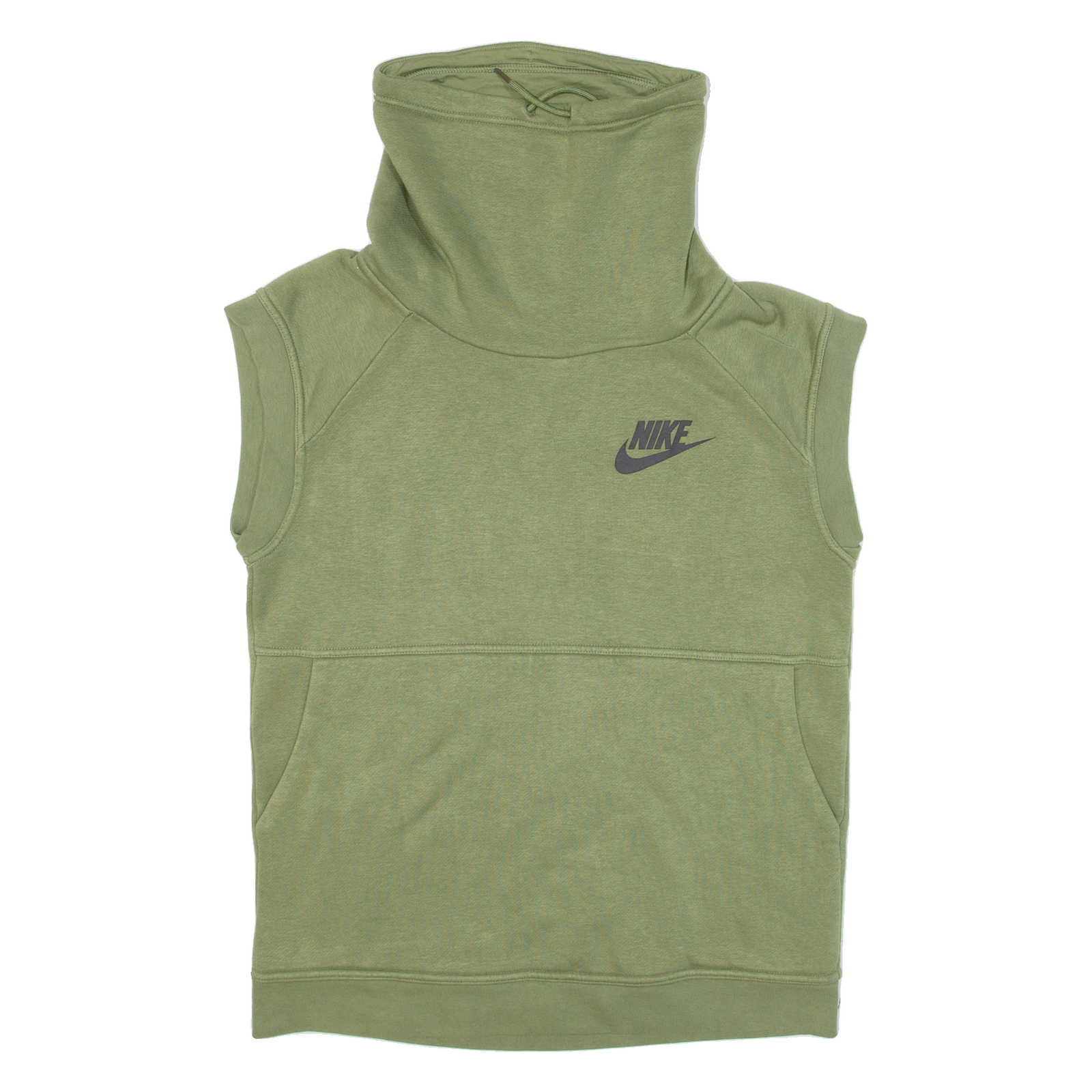 NIKE Sleeveless Mens Sweatshirt Green High Neck XS Refurbished - N/A refurbished available on Cerqular