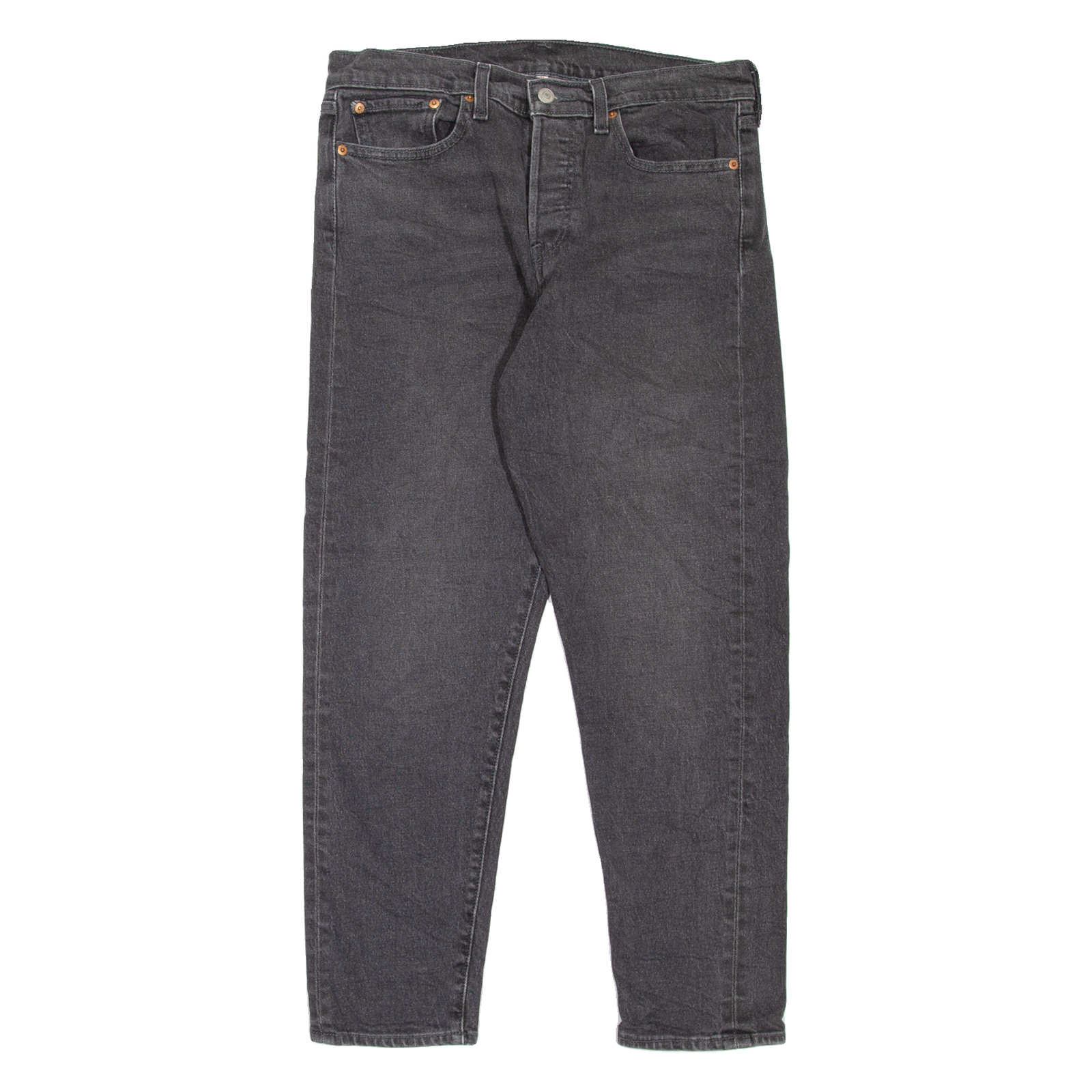 LEVI'S Womens Jeans Grey Regular Tapered W31 L27 Refurbished - N/A refurbished available on Cerqular