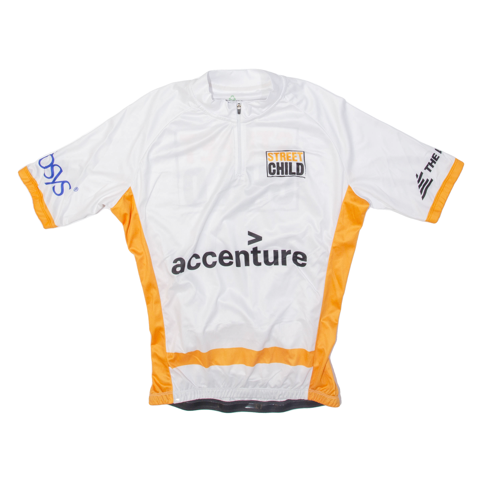 Street Child Cycling Mens Jersey White 1/4 Zip L Refurbished - N/A refurbished available on Cerqular