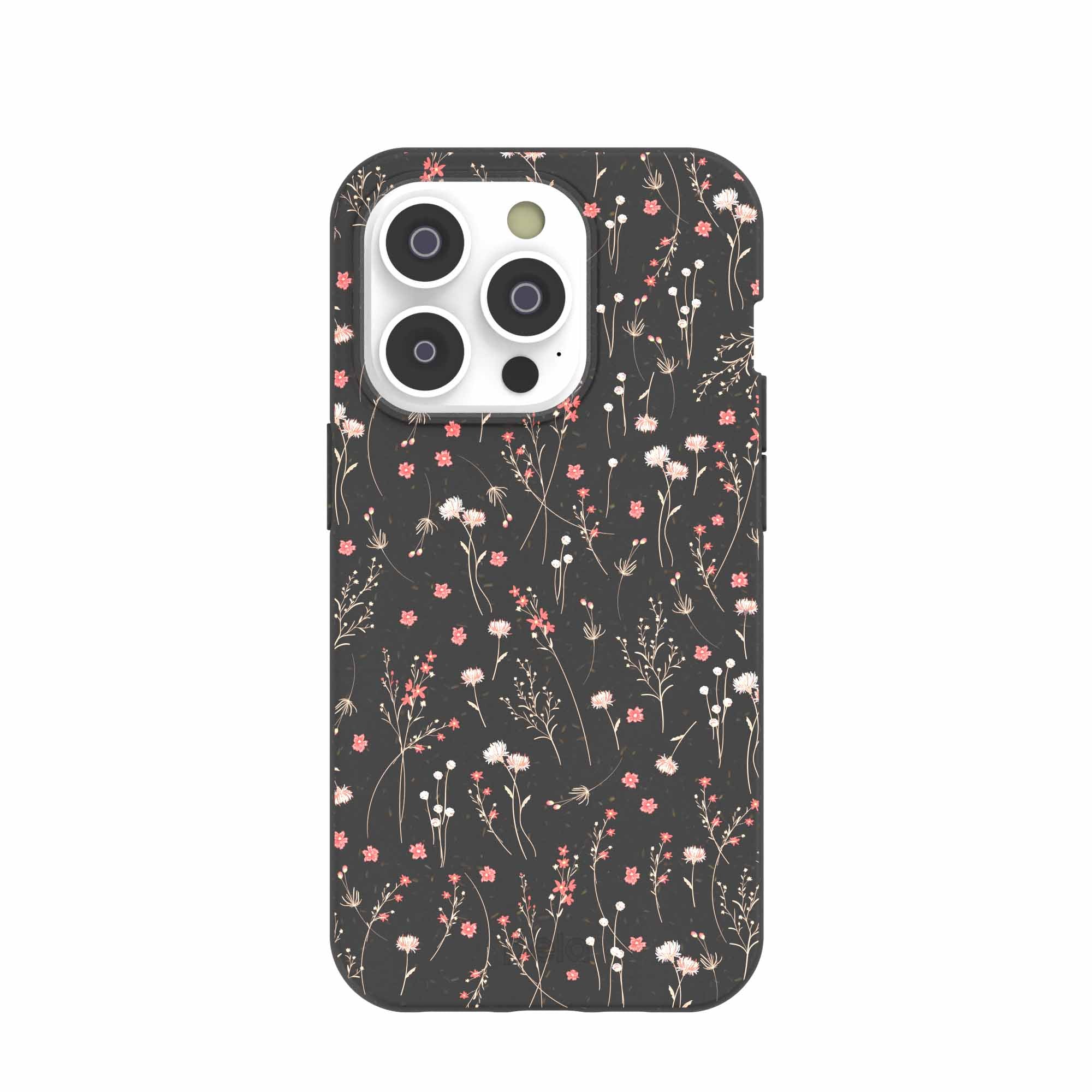 Black Night Garden iPhone 14 Pro Case Refurbished - Pela Case refurbished available on Cerqular