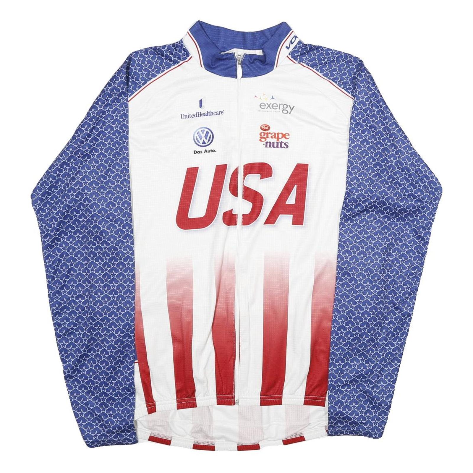 Buy VOLEA Mens White & Blue USA Graphic T-Shirt 2XL Long Sleeve Crew Neck Refurbished - $16.89 VOLEA Mens White & Blue USA Graphic T-Shirt 2XL Long Sleeve Crew Neck Refurbished - N/A refurbished available on Cerqular