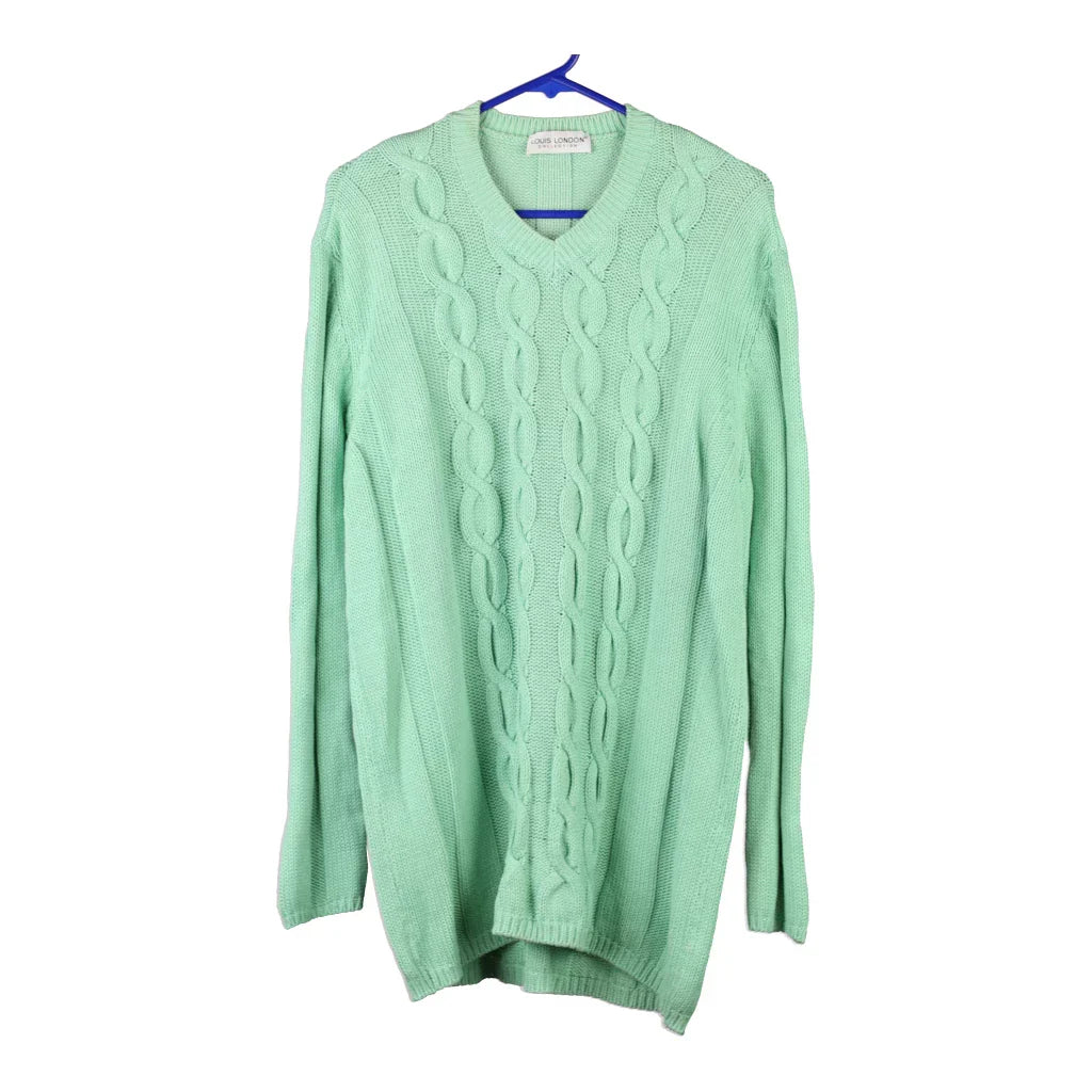 Buy Unbranded Striped Jumper - Large Green Cotton Refurbished - $14.73 Unbranded Striped Jumper - Large Green Cotton Refurbished - Thrifted (note: this is a term often used to describe second- refurbished available on Cerqular