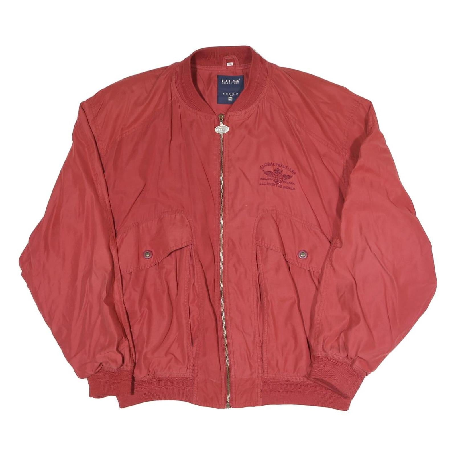 Buy HIM COLLECTION Mens Red Bomber Jacket XL Polyester Blend Plain Zip Comfortable Refurbished - $37.69 HIM COLLECTION Mens Red Bomber Jacket XL Polyester Blend Plain Zip Comfortable Refurbished - N/A refurbished available on Cerqular