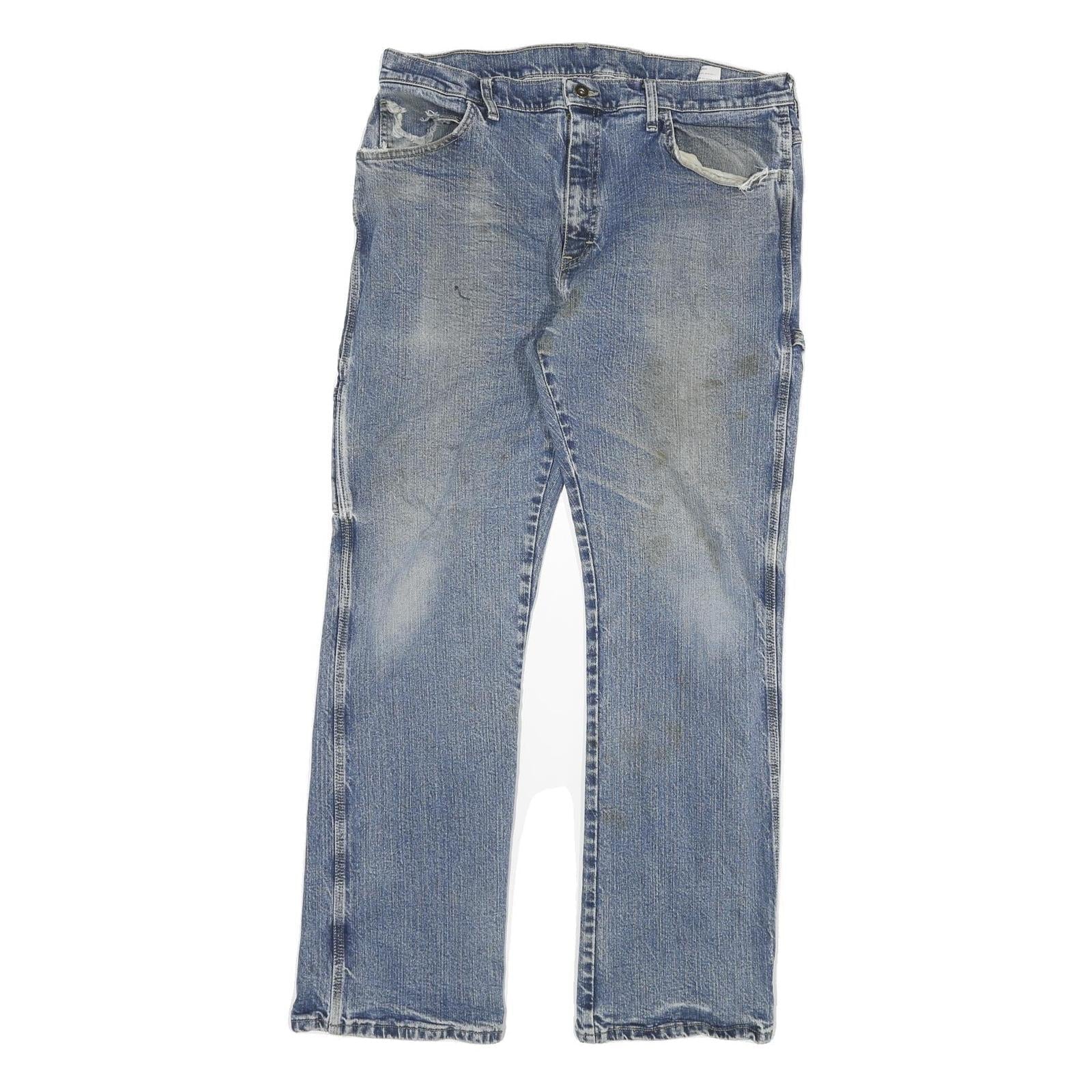 DICKIES Mens Regular Fit Blue Denim Jeans W36 L32 Workwear Zip Closure Refurbished - N/A refurbished available on Cerqular