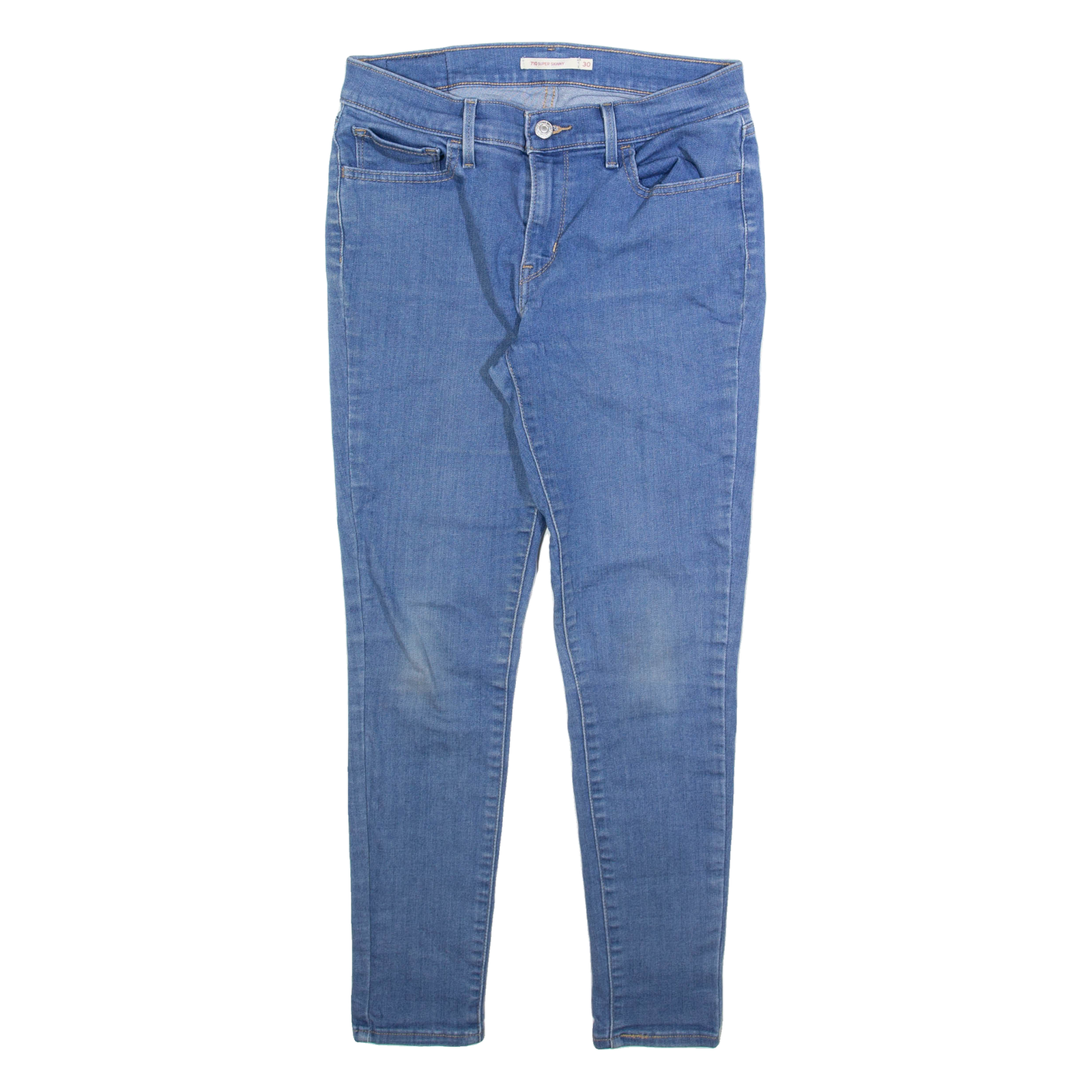 LEVI'S 710 Womens Jeans Blue Slim Skinny W30 L28 Refurbished - N/A refurbished available on Cerqular