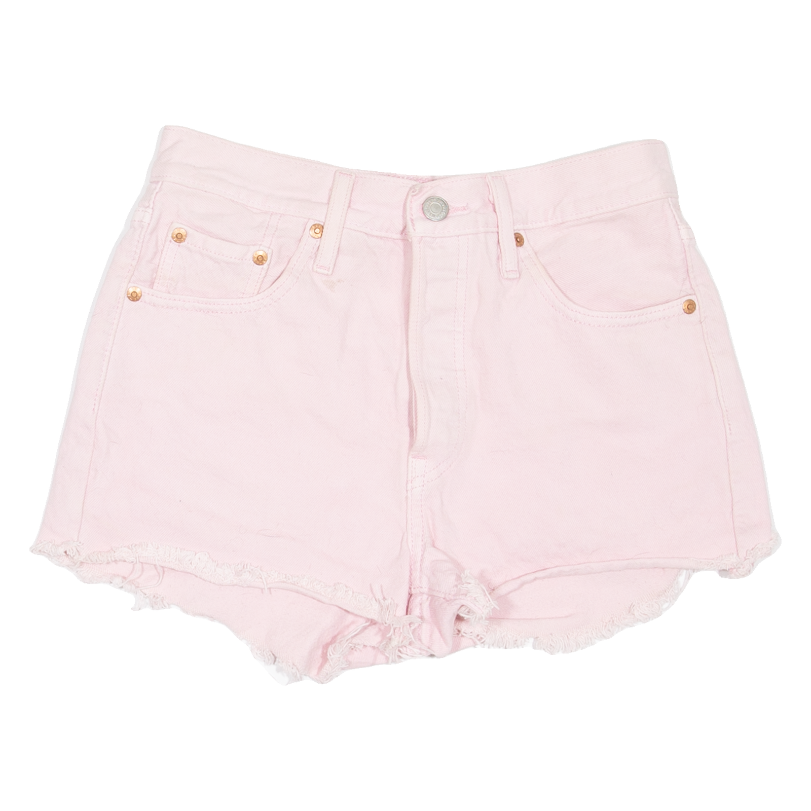 LEVI'S 501 BIG E Cut-Off Womens Denim Shorts Pink XS W25 Refurbished - N/A refurbished available on Cerqular
