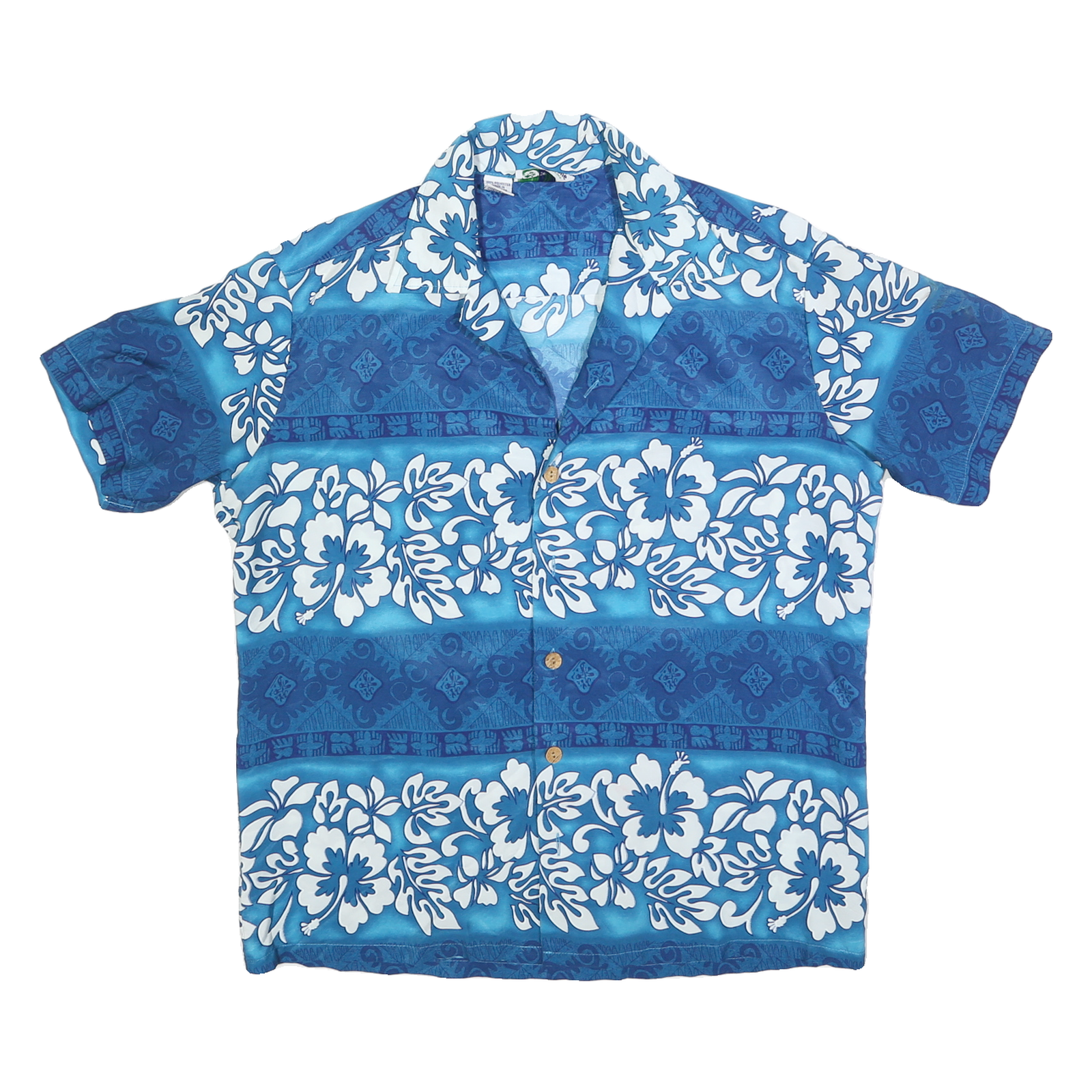 TEN2ONE Mens Blue Hawaiian Shirt M Floral Print Short Sleeve Summer Refurbished - N/A refurbished available on Cerqular