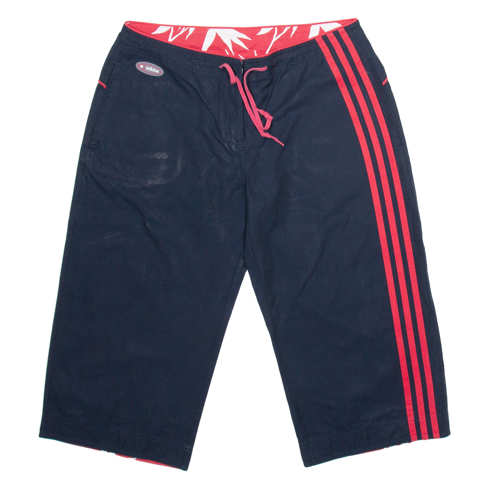 ADIDAS Womens Pedal Pushers Shorts Blue UK 12 W32 Refurbished - N/A refurbished available on Cerqular