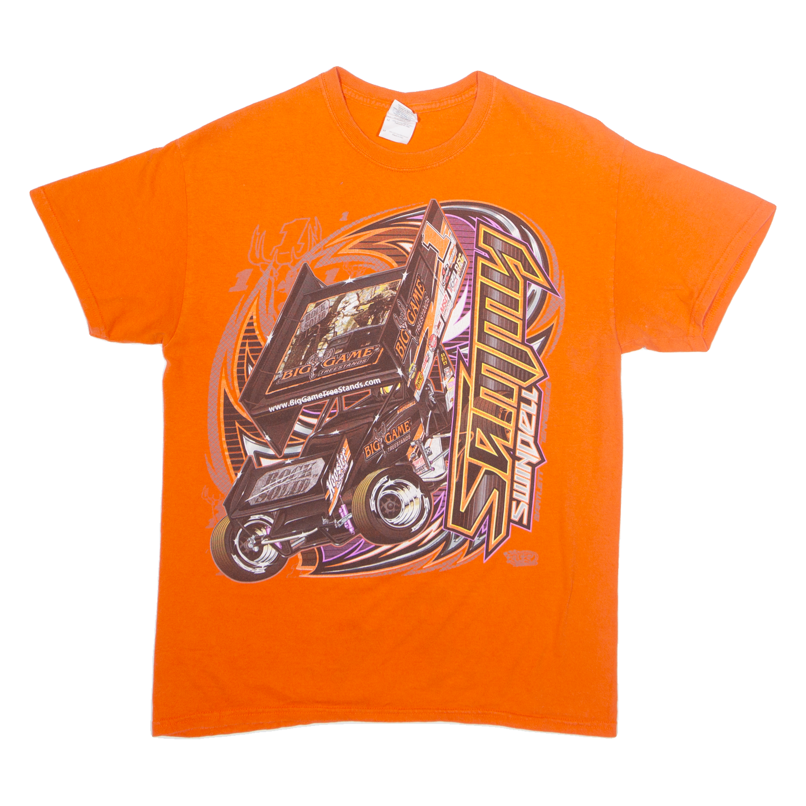 GILDAN Sammy Swindell Mens T-Shirt Orange USA M Refurbished - N/A refurbished available on Cerqular