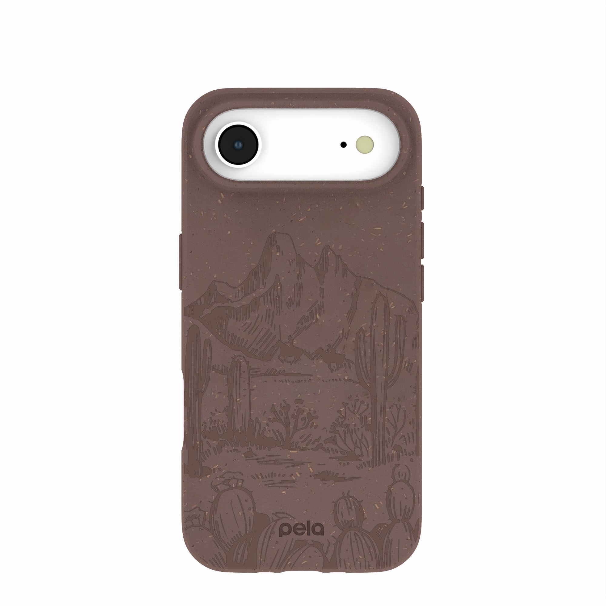 Chocolate Brown Desert Run iPhone Air Case | MagSafe Compatibility: With MagSafe Refurbished - Pela Case refurbished available on Cerqular