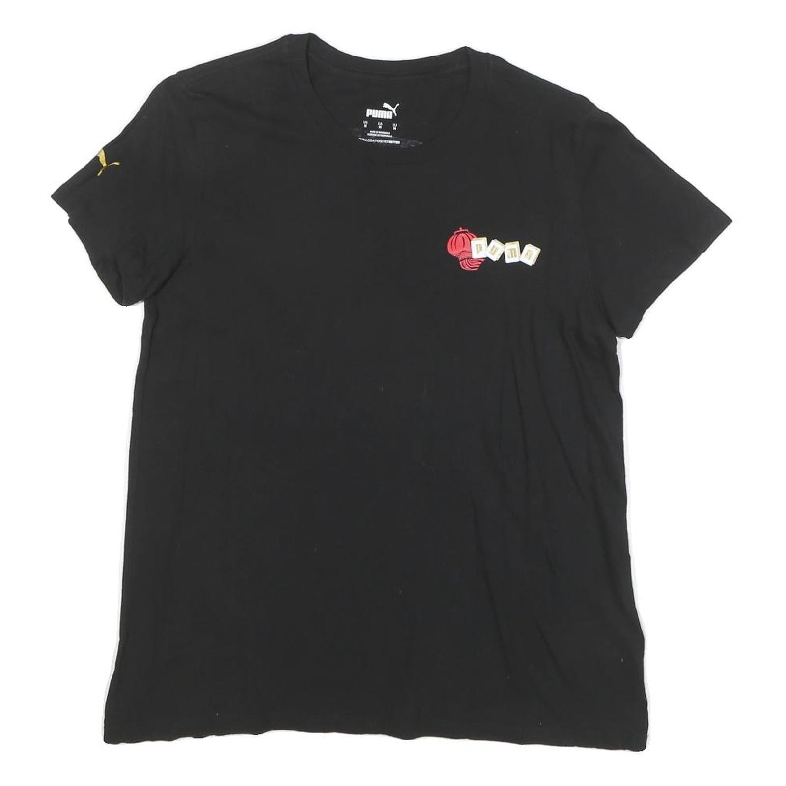 Buy PUMA Womens Black Cotton Blend Graphic T-Shirt M Short Sleeve Crew Neck Refurbished - $19.49 PUMA Womens Black Cotton Blend Graphic T-Shirt M Short Sleeve Crew Neck Refurbished - N/A refurbished available on Cerqular