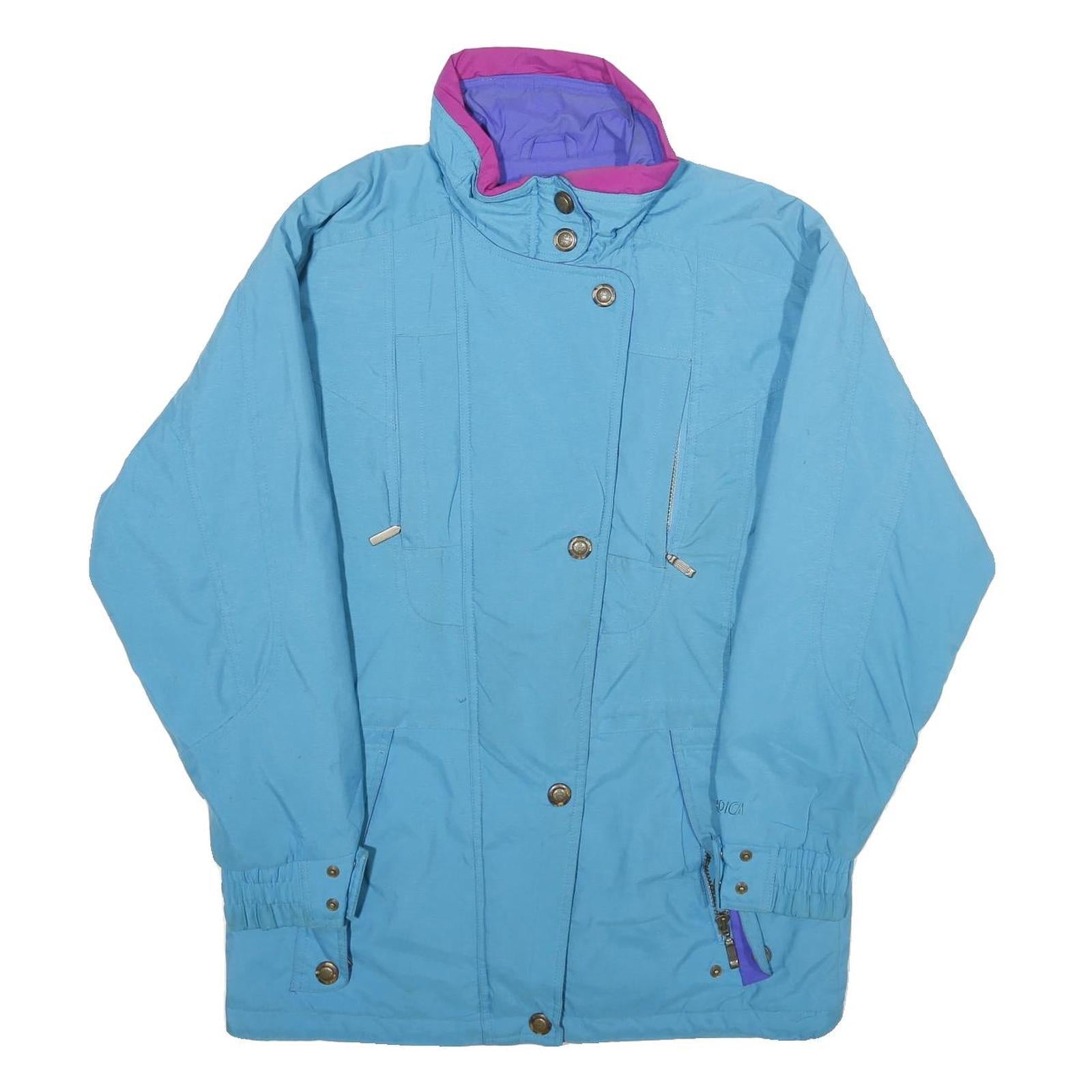 NORDICA Womens Blue & Purple Nylon Jacket UK 10 Zip Windbreaker Outdoor Refurbished - N/A refurbished available on Cerqular