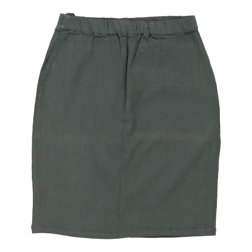 Eko Skirt - Small Green Viscose Refurbished - Thrifted (note: this is a term often used to describe second- refurbished available on Cerqular