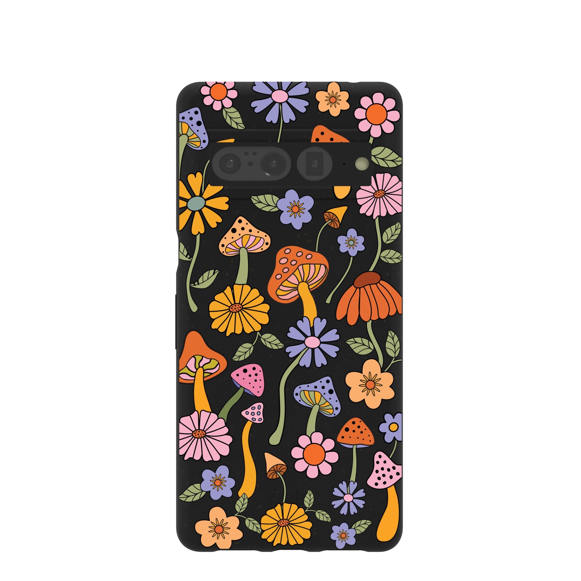 Black Midnight Shrooms Google Pixel 7 Pro Case Refurbished - Pela Case refurbished available on Cerqular
