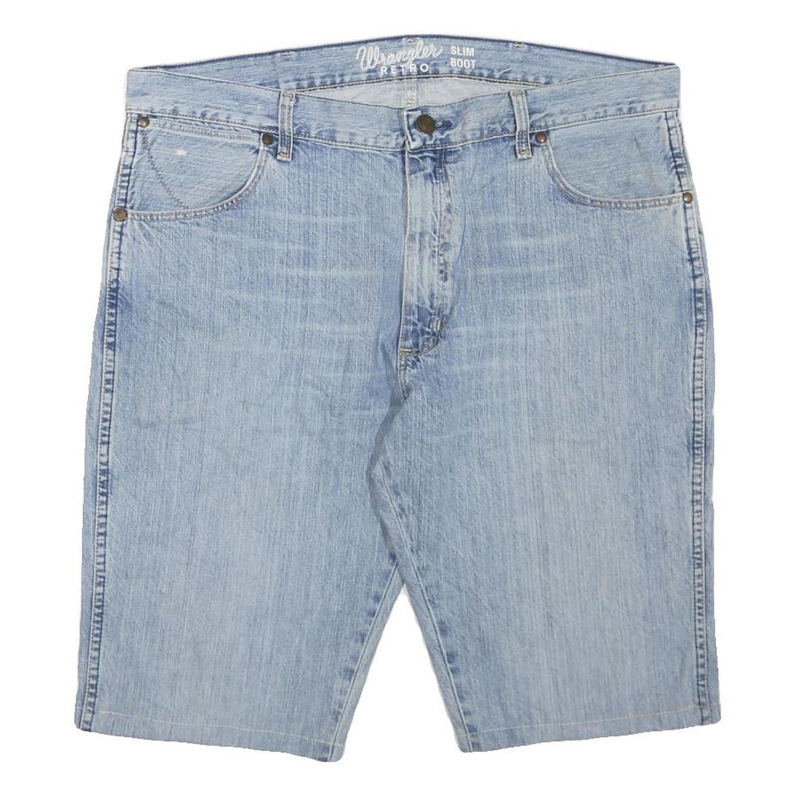 WRANGLER Womens Shorts Light Blue Denim Slim Boot XL W40 Casual Cotton Blend Refurbished - N/A refurbished available on Cerqular