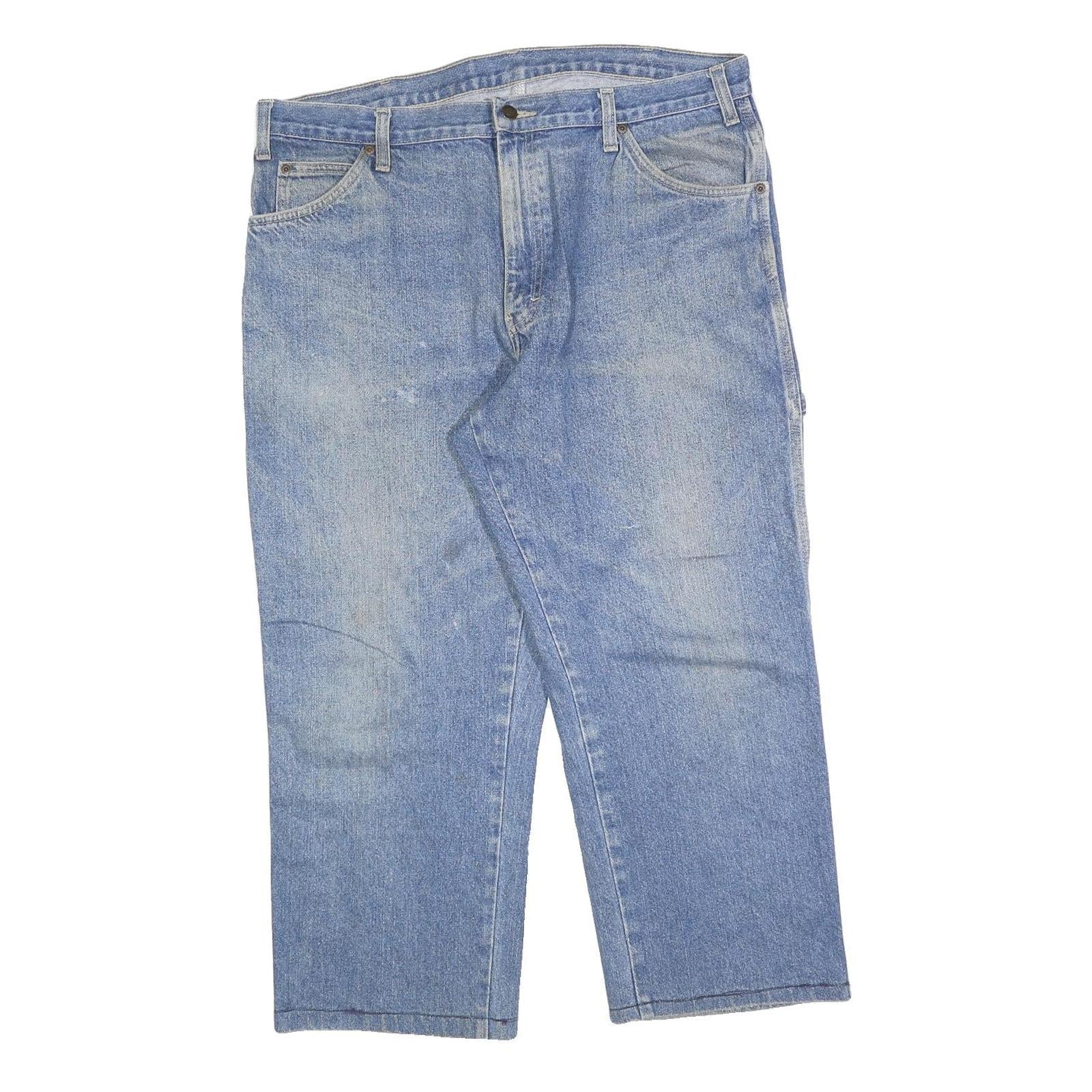 DICKIES Mens Relaxed Light Blue Denim Jeans W38 L27 Workwear Casual Zip Refurbished - N/A refurbished available on Cerqular
