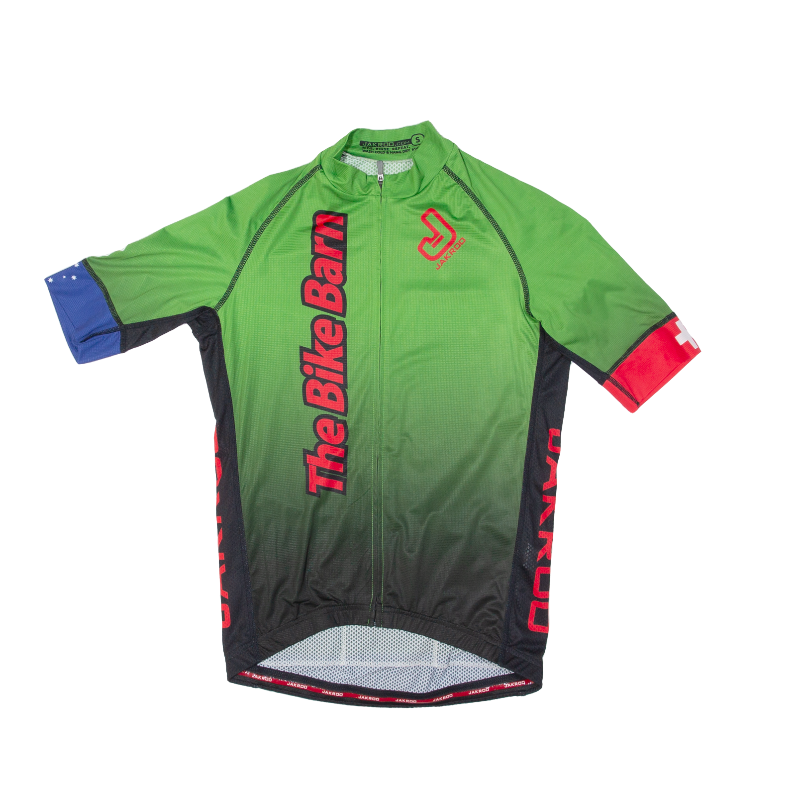 JAKROO Cycling Full Zip Mens Jersey Green S Refurbished - N/A refurbished available on Cerqular