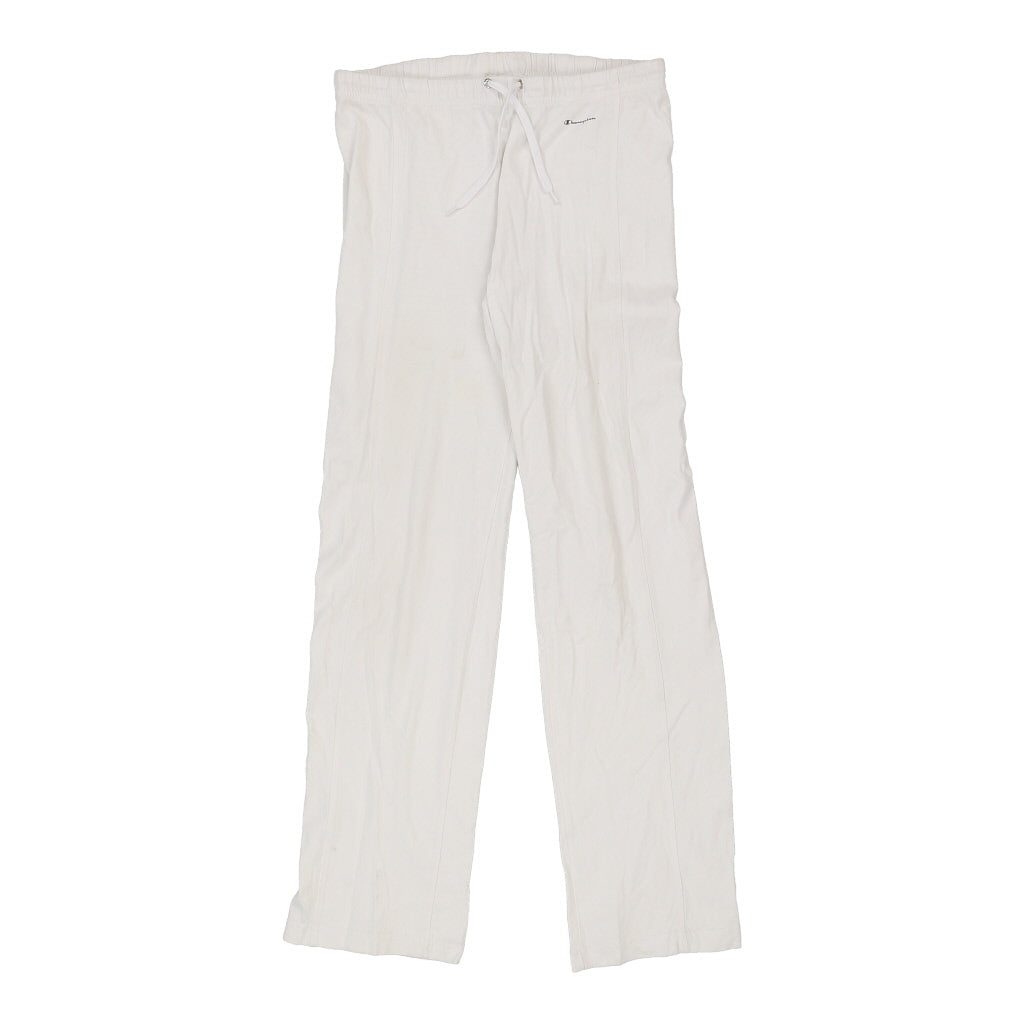 Buy Champion Joggers - Medium White Cotton Blend Refurbished - $16.07 Champion Joggers - Medium White Cotton Blend Refurbished - Thrifted (note: this is a term often used to describe second- refurbished available on Cerqular