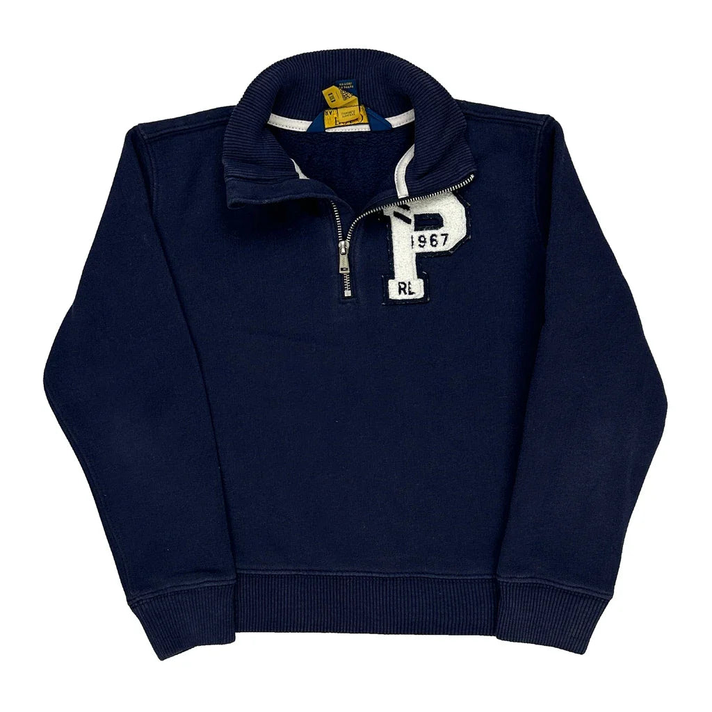 Buy Age 5 Polo By Ralph Lauren 1/4 Zip - Small Navy Cotton Refurbished - $25.45 Age 5 Polo By Ralph Lauren 1/4 Zip - Small Navy Cotton Refurbished - Thrifted (note: this is a term often used to describe second- refurbished available on Cerqular