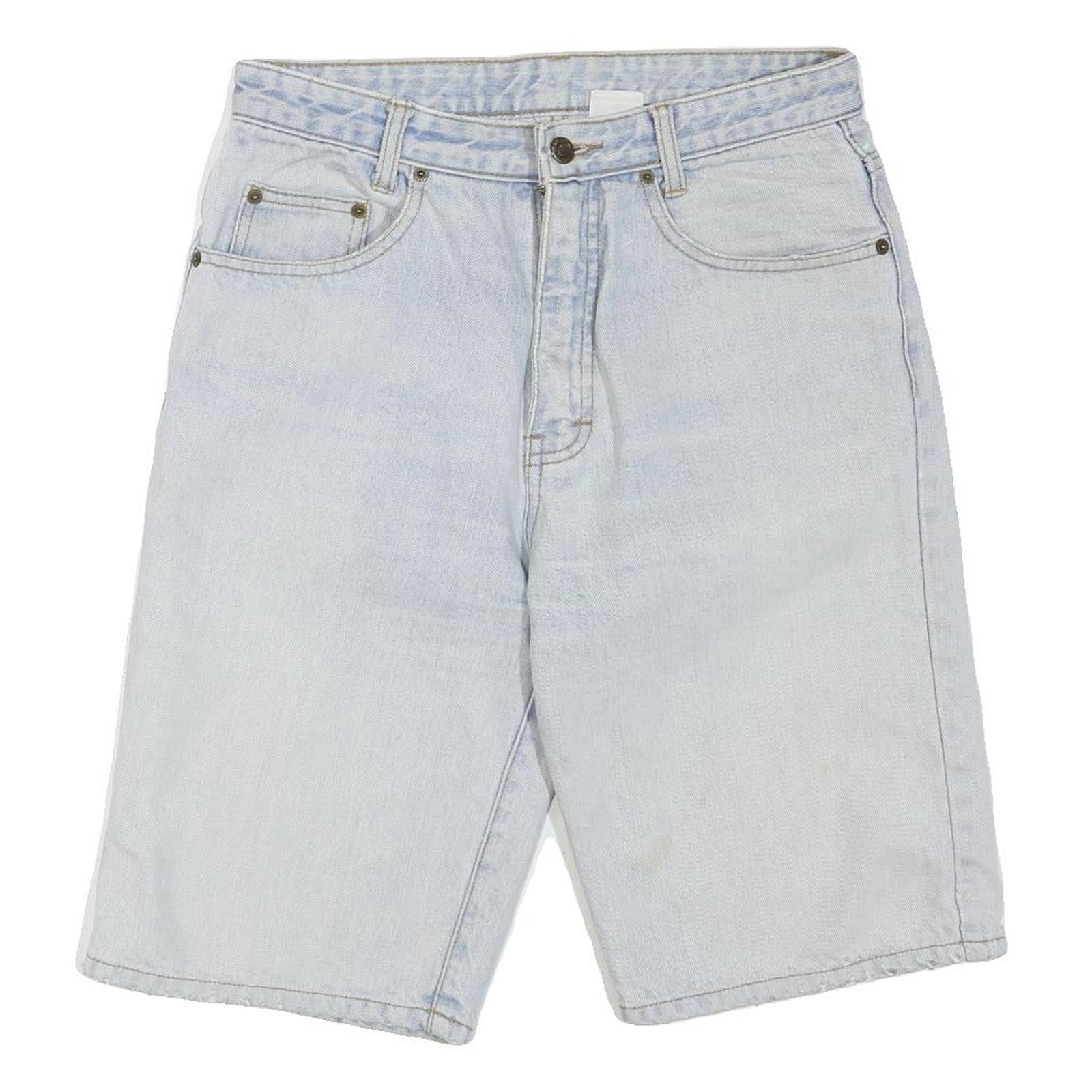 Mens Light Blue Denim Shorts S W29 Casual Cotton Blend Relaxed Fit Refurbished - N/A refurbished available on Cerqular