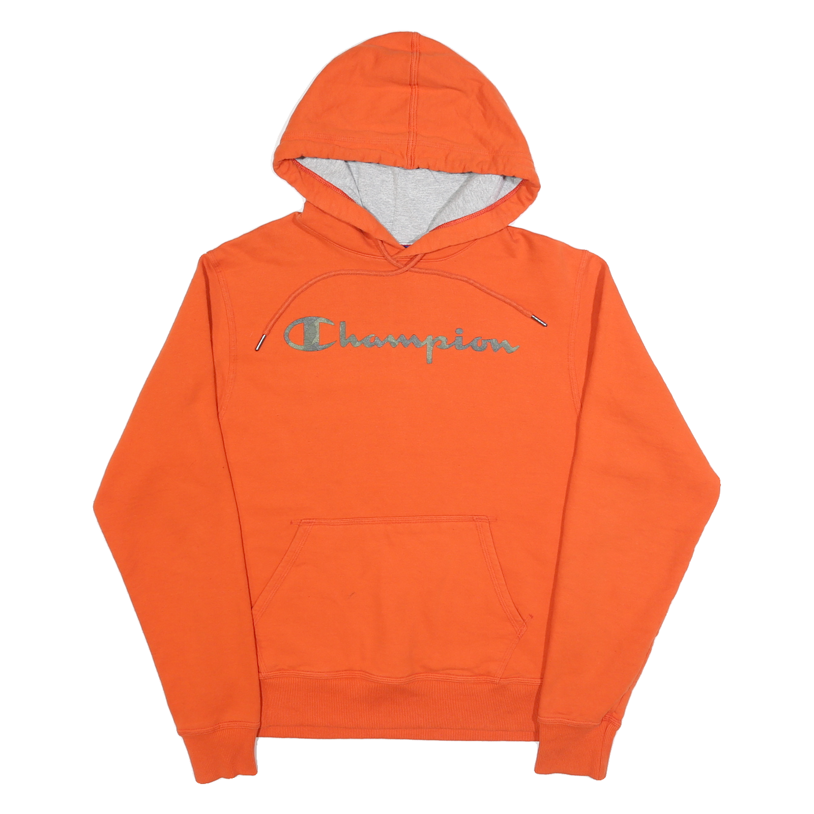CHAMPION Mens Orange Pullover Hoodie S Cotton Blend Casual Sportswear Refurbished - N/A refurbished available on Cerqular