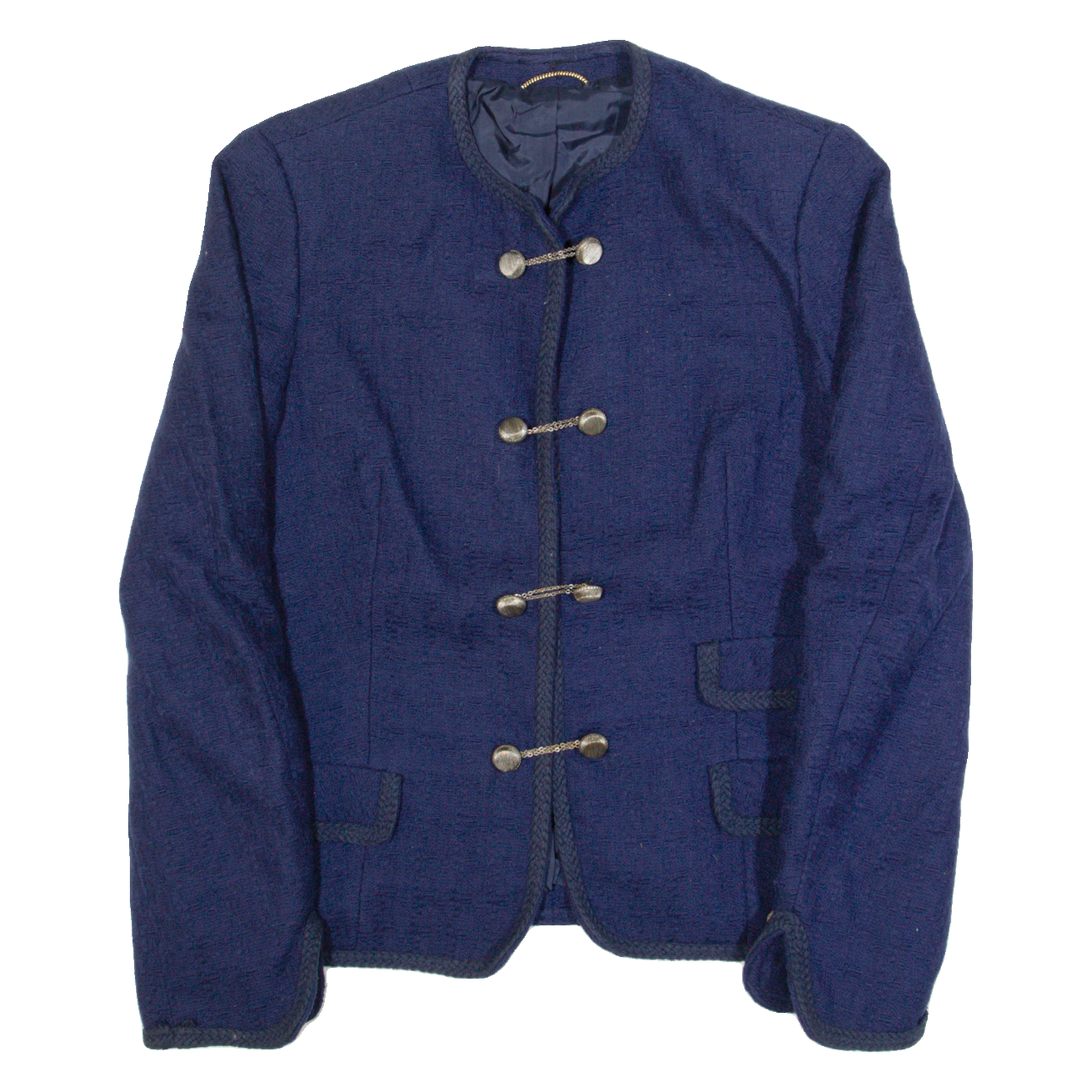 Womens Blazer Jacket Blue Wool 90s S Refurbished - N/A refurbished available on Cerqular