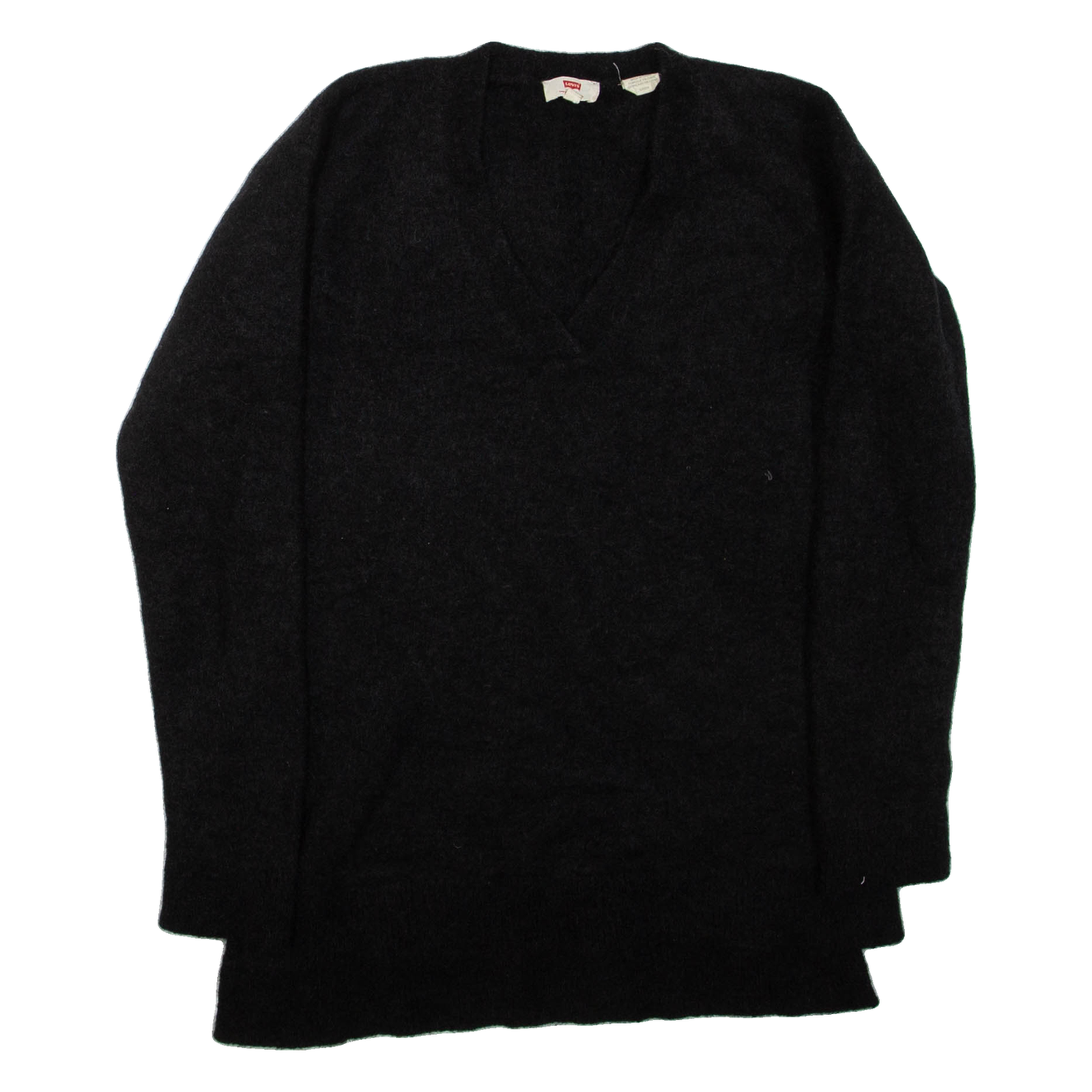 LEVI'S Womens Jumper Black Tight Knit Wool S Refurbished - N/A refurbished available on Cerqular