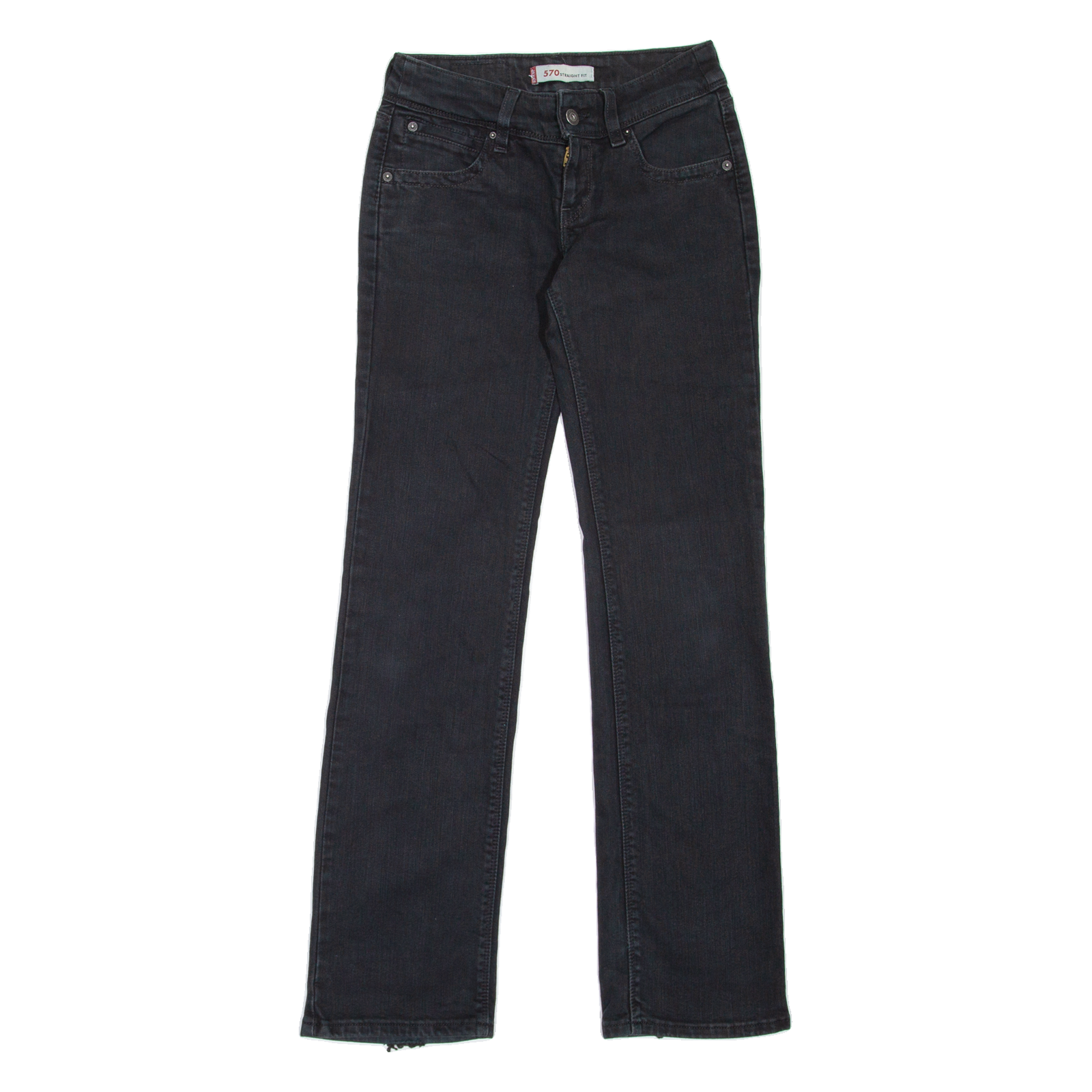 LEVI'S 570 Womens Jeans Black Regular Straight W27 L32 Refurbished - N/A refurbished available on Cerqular