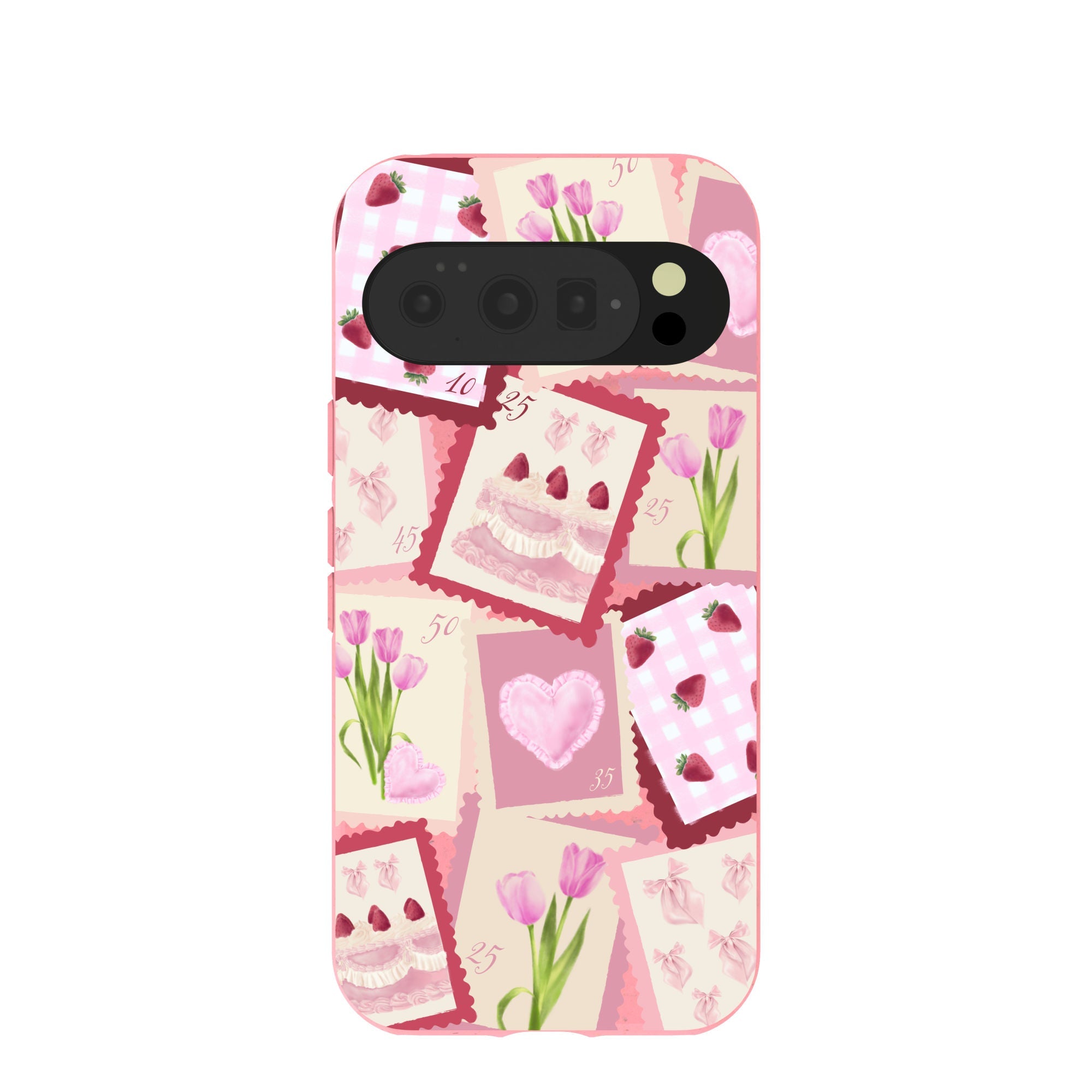 Bubblegum Pink Love Letters Google Pixel 10/10 Pro Case Refurbished - Pela Case refurbished available on Cerqular