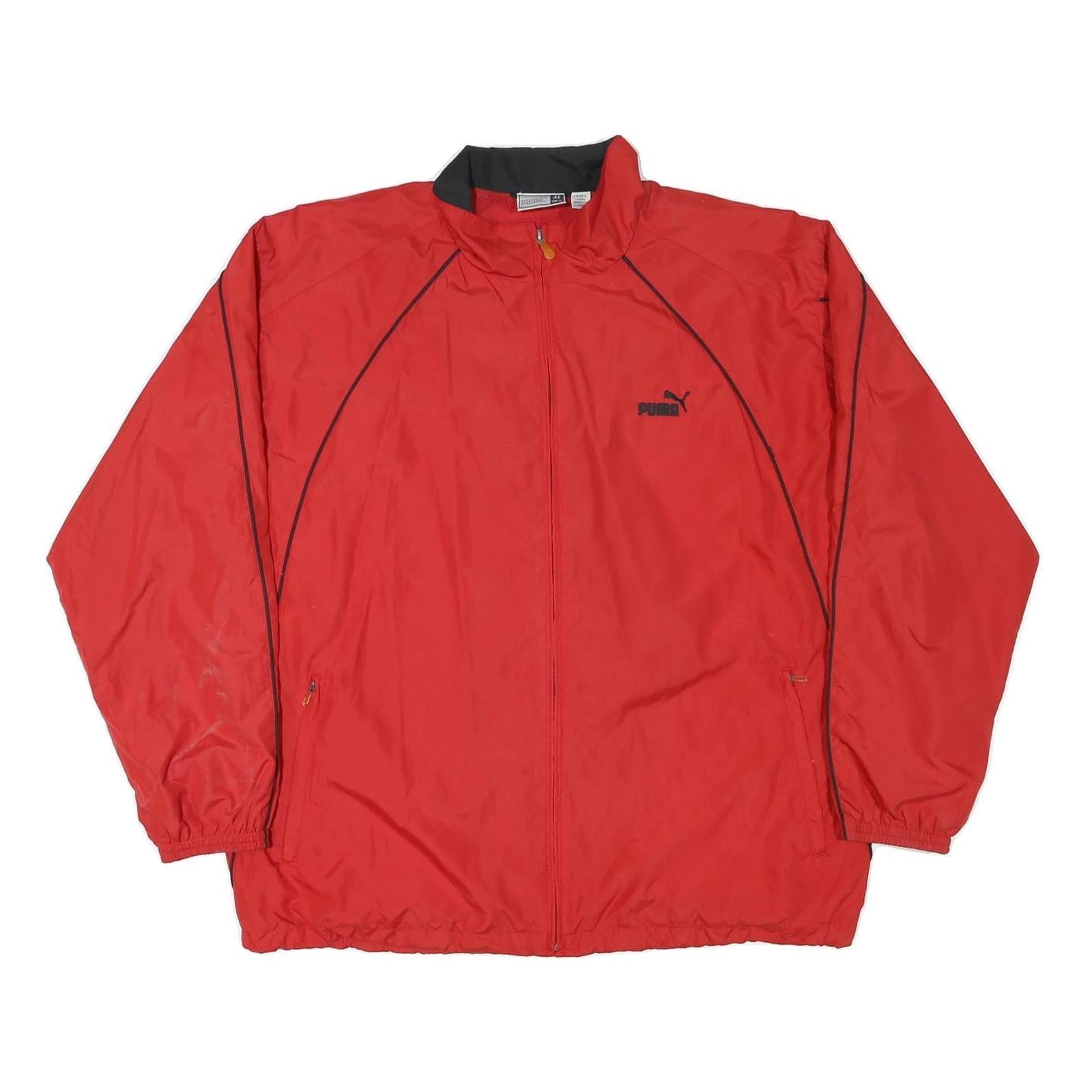 PUMA Mens Red Jacket XL Polyester Plain Zip Closure Sportswear Casual Refurbished - N/A refurbished available on Cerqular
