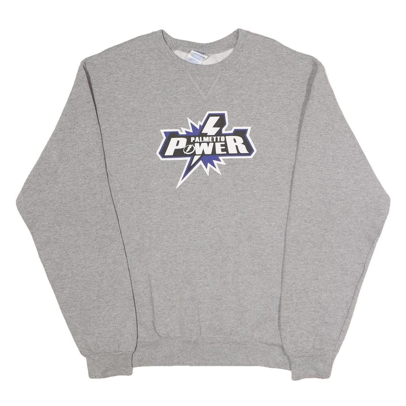 RUSSELL ATHLETIC Mens Grey Palmetto Power Crew Neck M Cotton Blend Sweatshirt Refurbished - N/A refurbished available on Cerqular