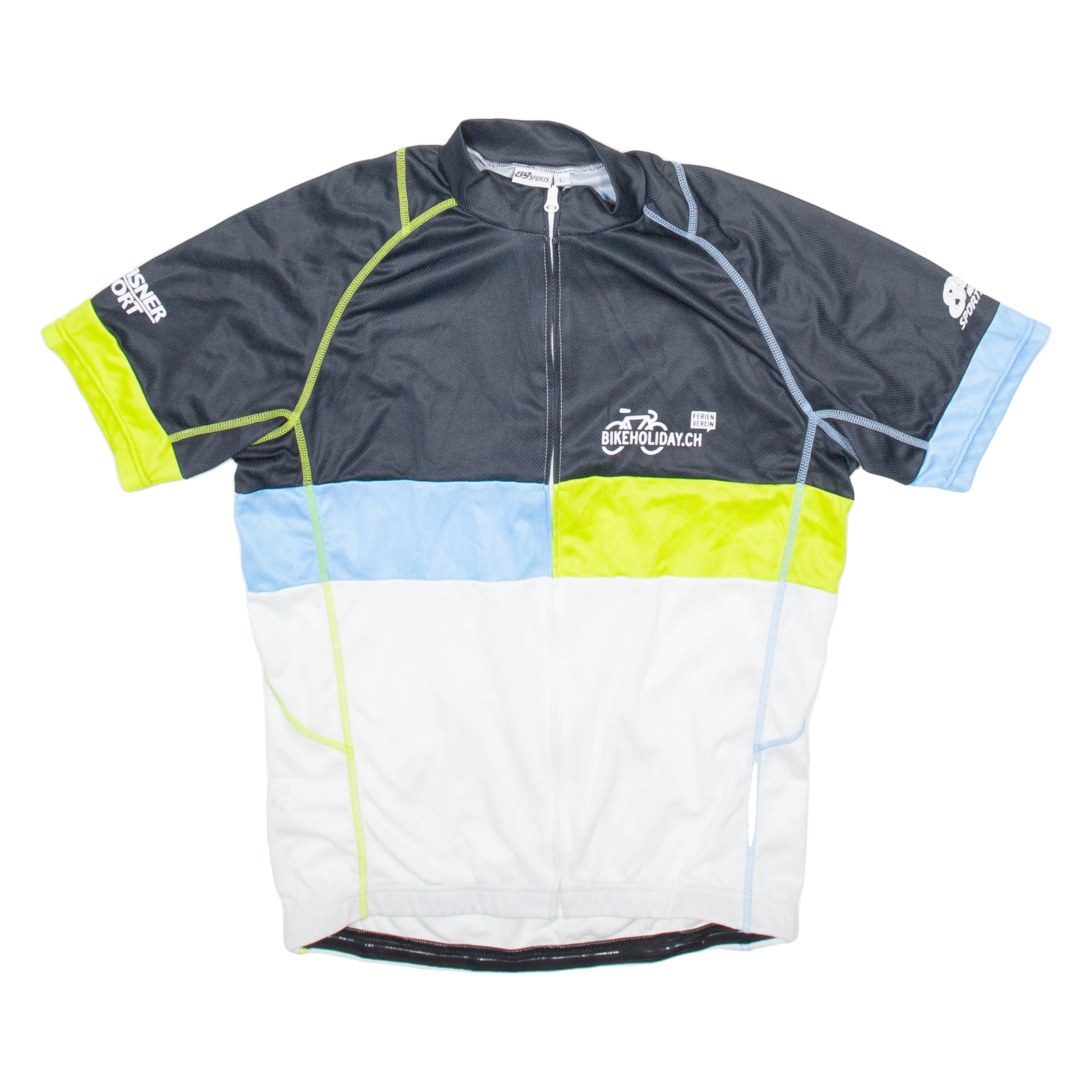 89 SPORTS Full Zip Cycling Mens Jersey Black L Refurbished - N/A refurbished available on Cerqular