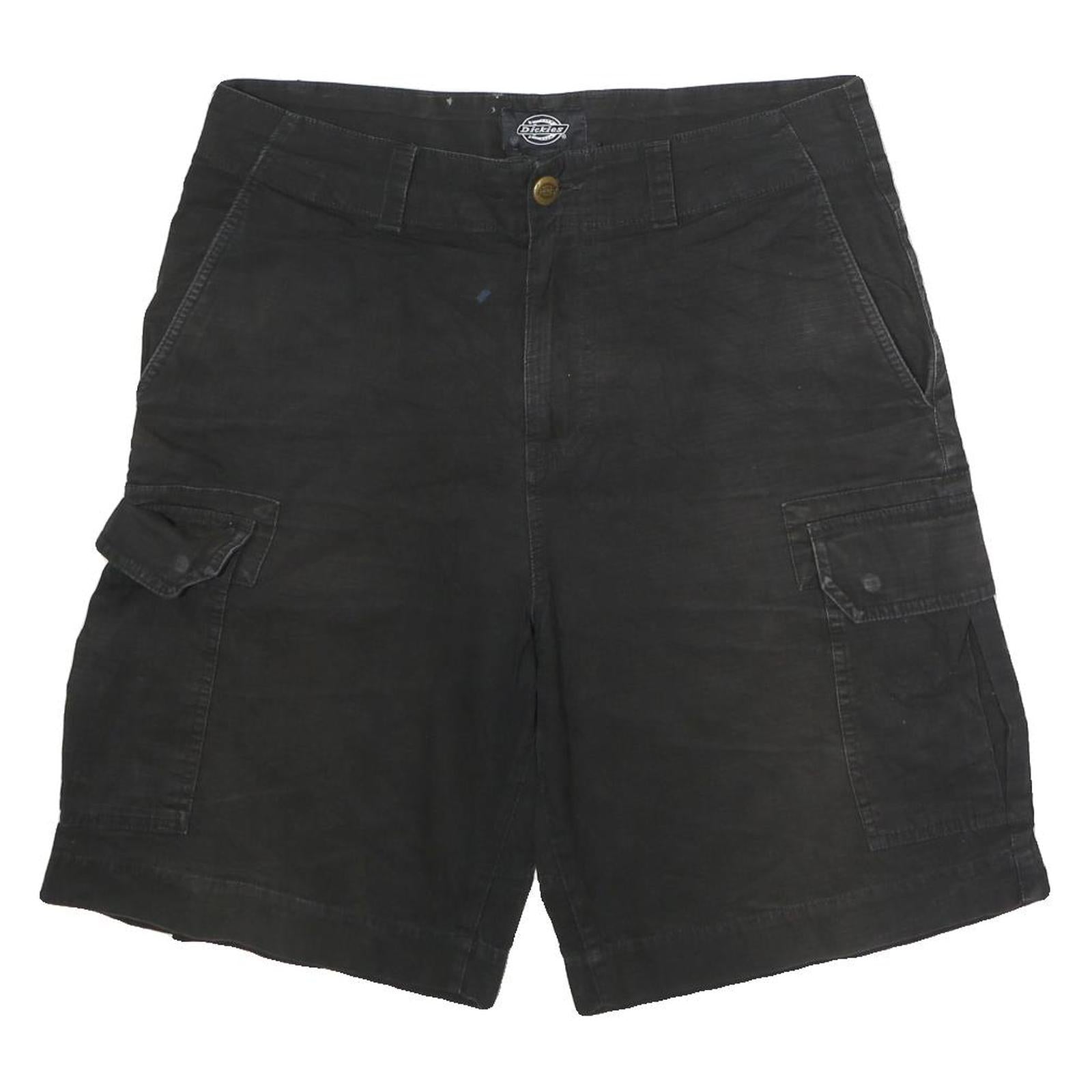 DICKIES Mens Shorts Black Cargo Cotton M W38 Workwear Pockets Casual Refurbished - N/A refurbished available on Cerqular